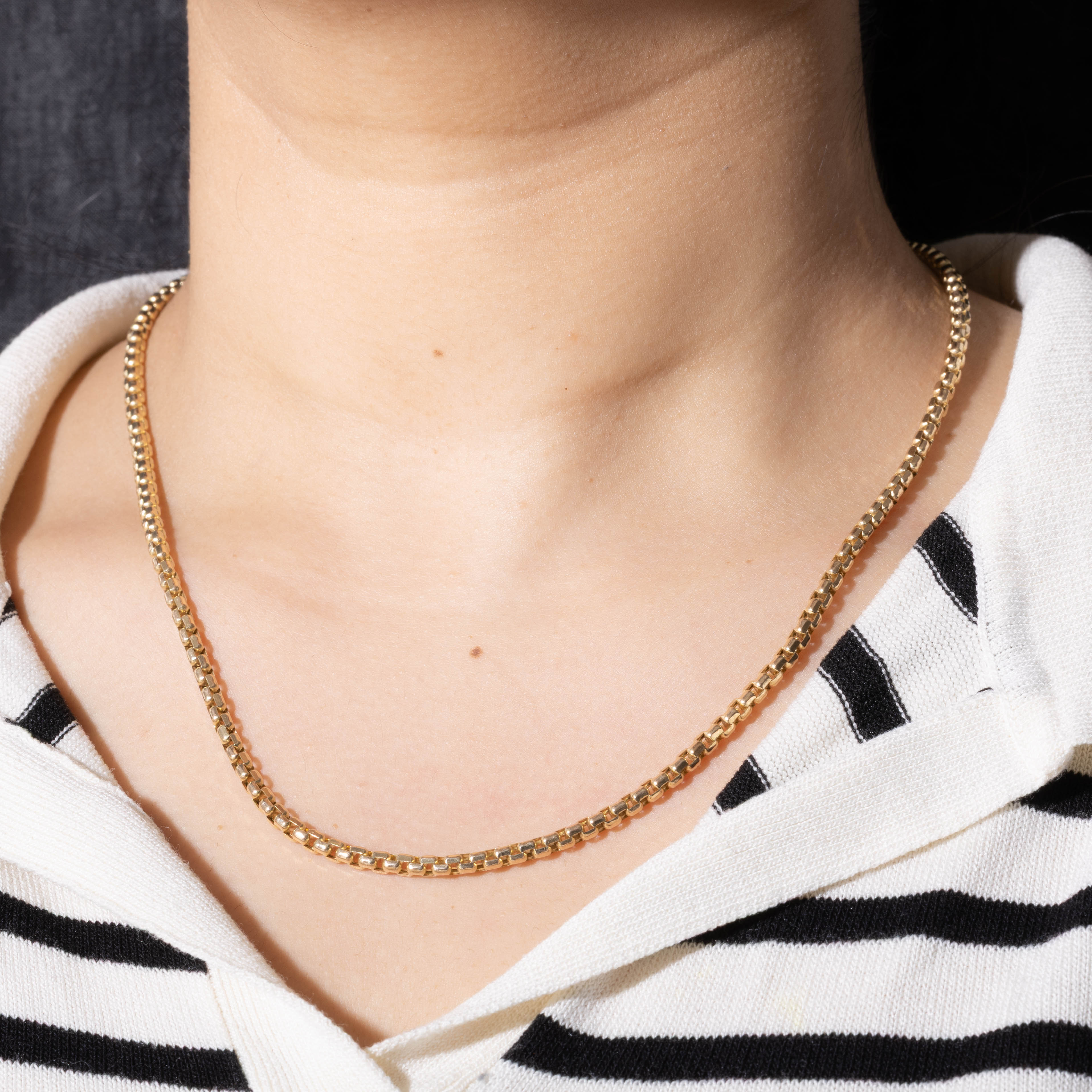 Italian 14k Box Link Chain | 24"