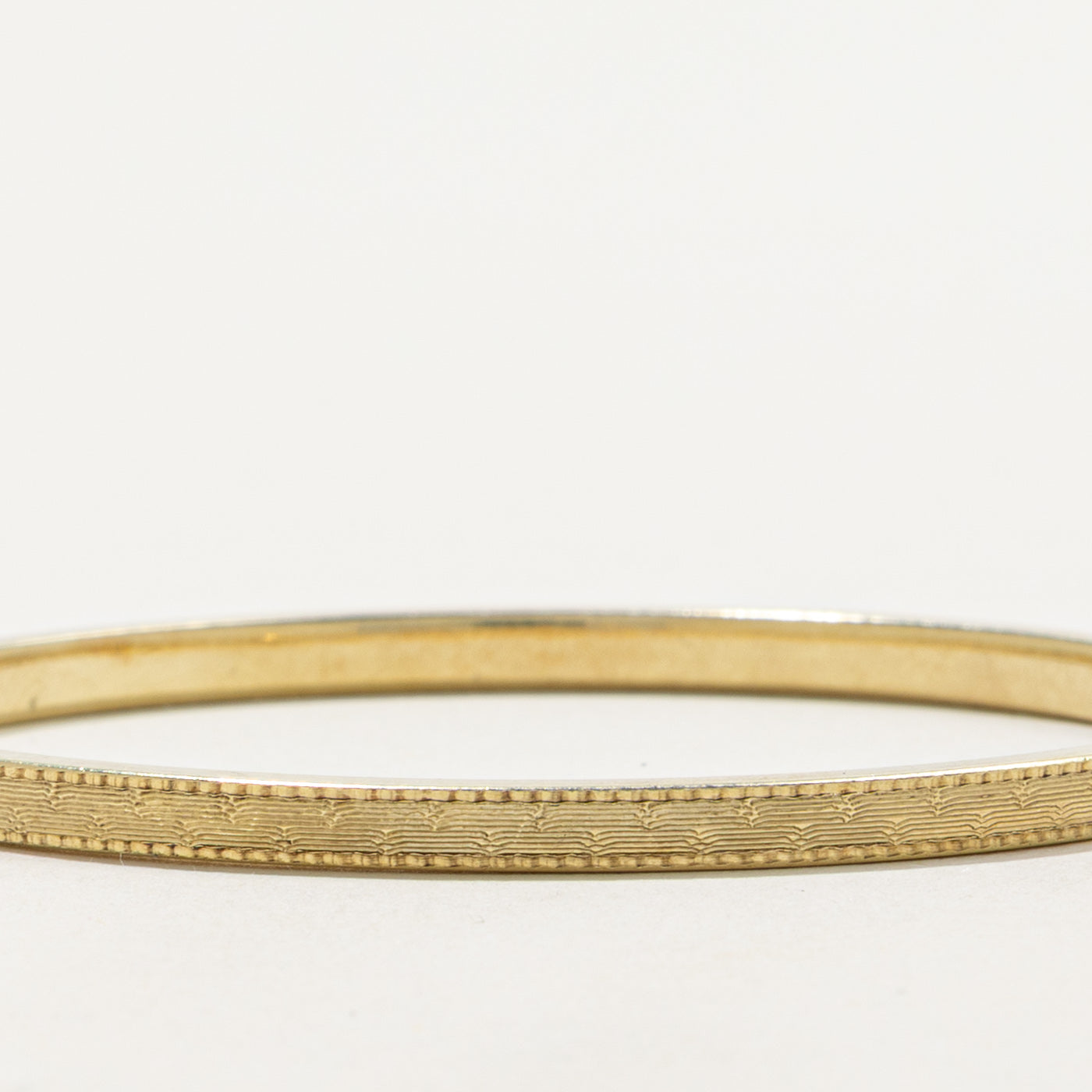 14k Textured Bangle| 3.35mm | 6"