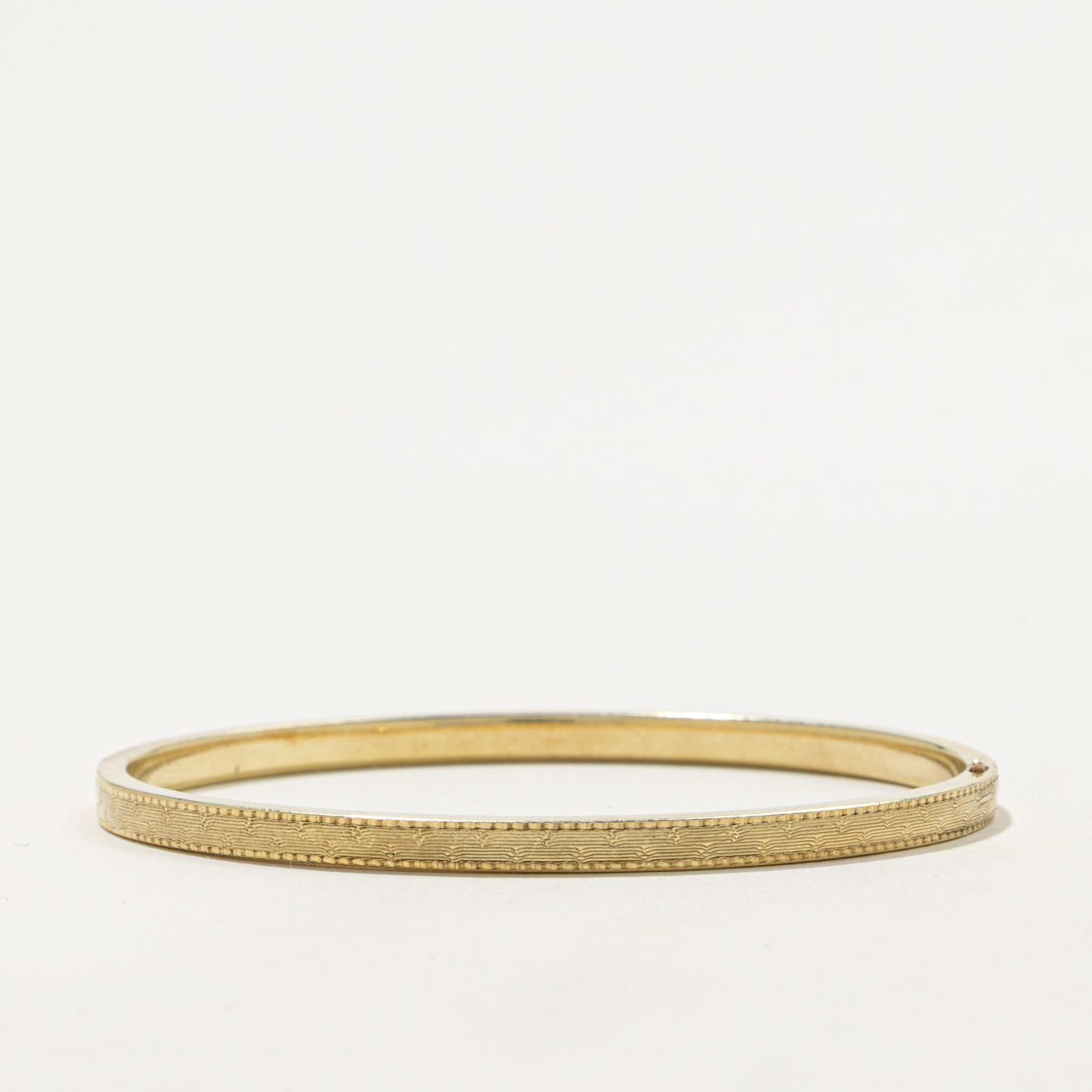 14k Textured Bangle| 3.35mm | 6"