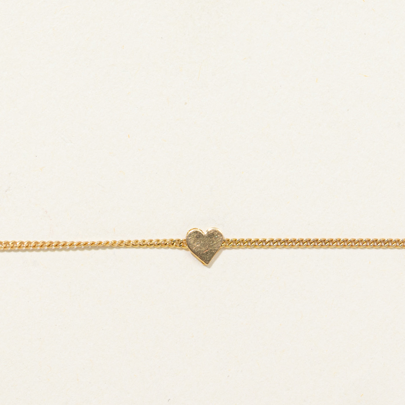 18k Heart Chain Bracelet | 6.5"