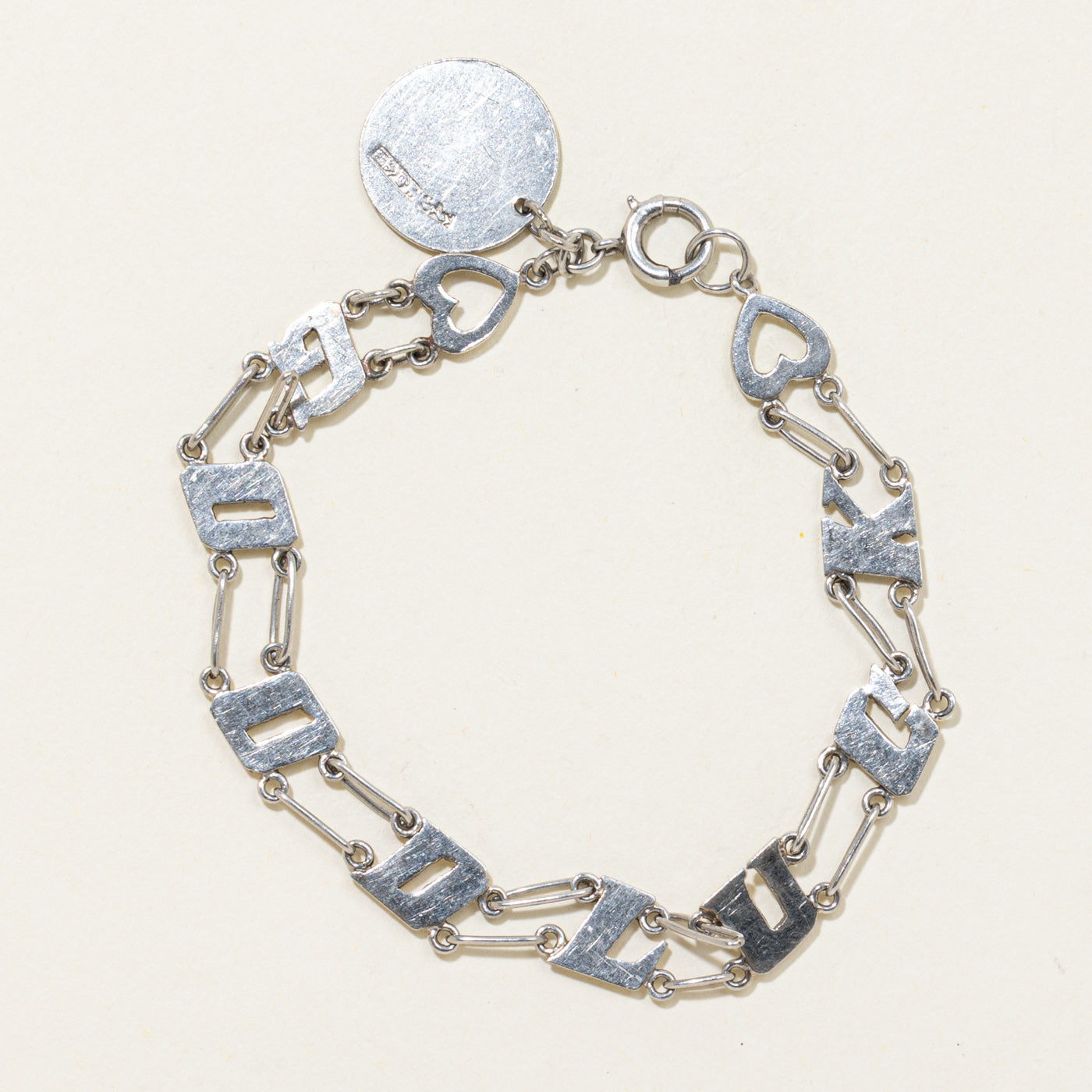 Platinum "Good Luck" Bracelet | 6.5"