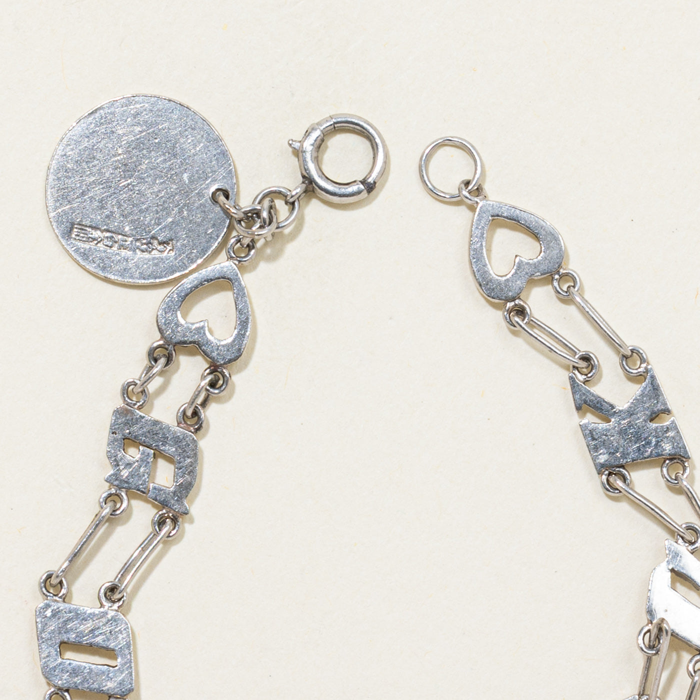 Platinum "Good Luck" Bracelet | 6.5"