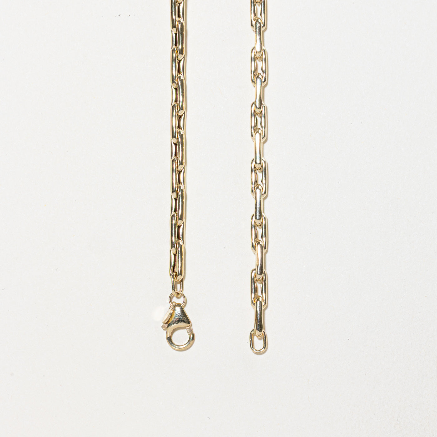 Italian 14k Modified Paperclip Chain | 3.70mm | 20"