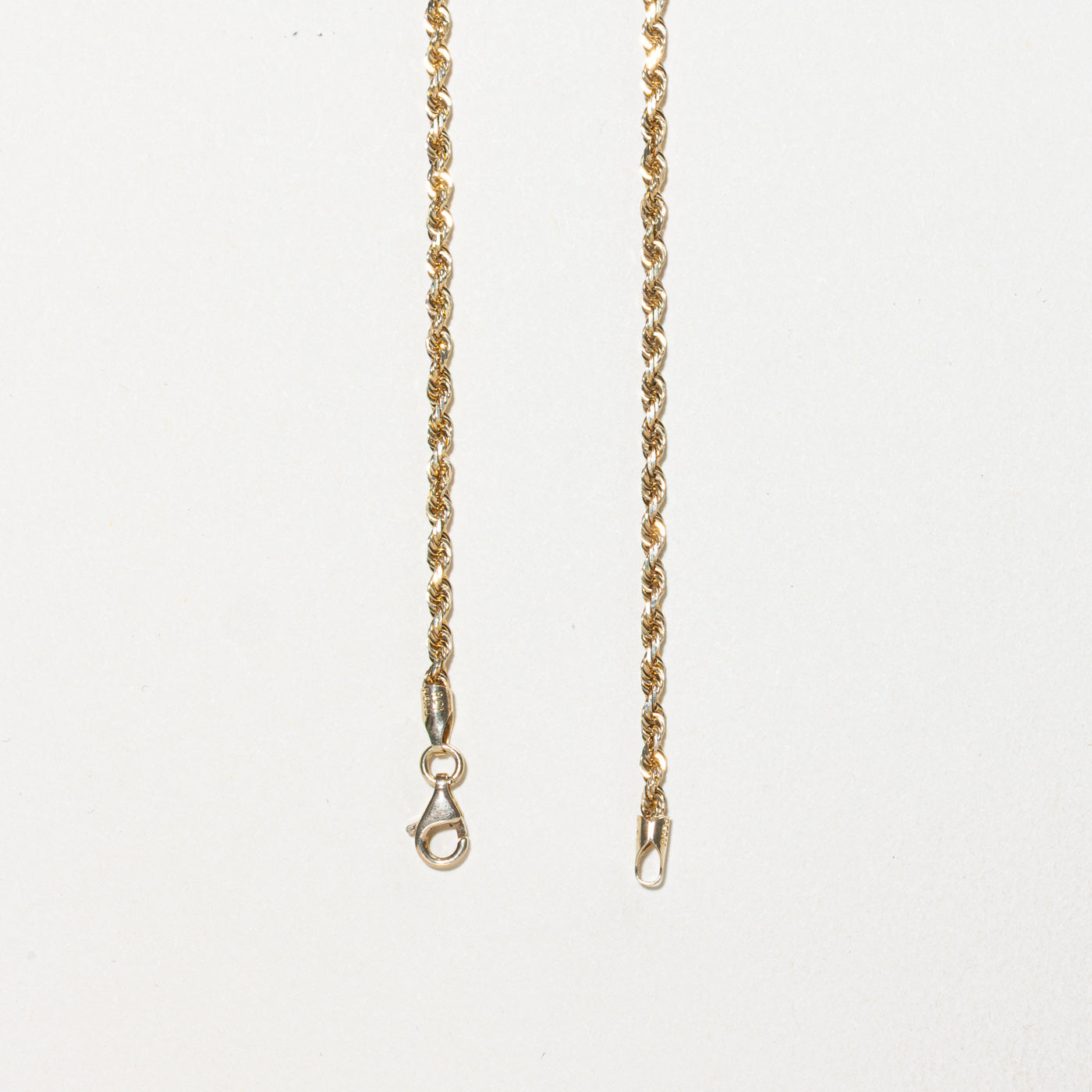 10k Rope Chain | 2.25mm | 20"