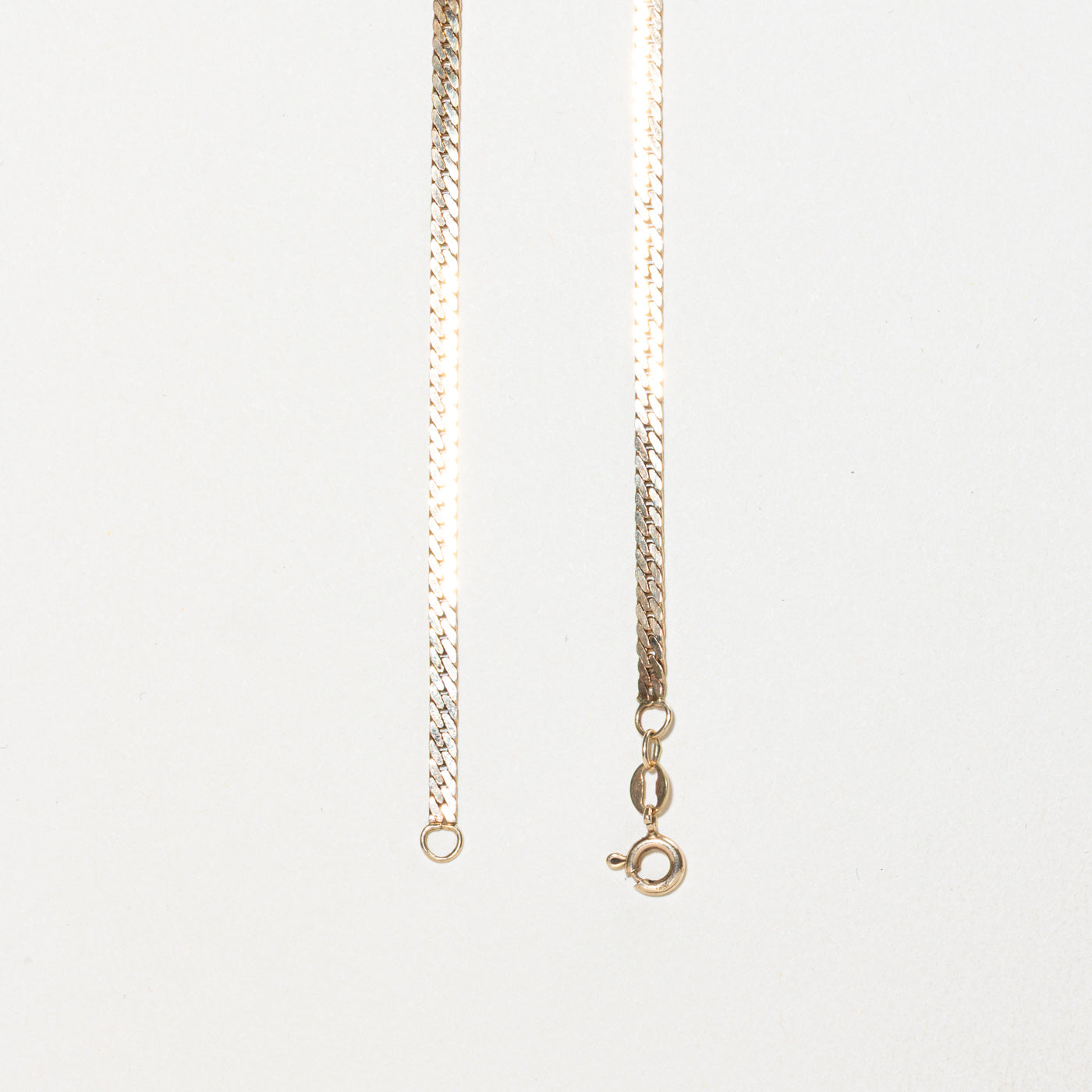 10k Herringbone Chain | 2.40mm | 20"