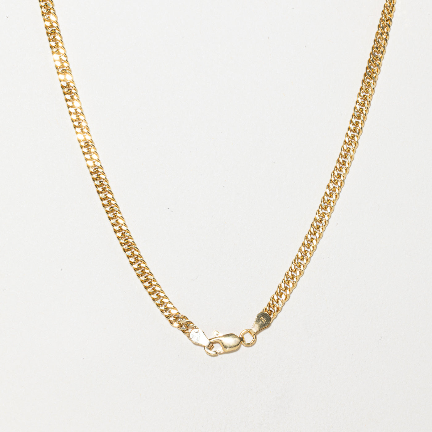 18k Modified Curb Link Chain | 3.41mm | 24"