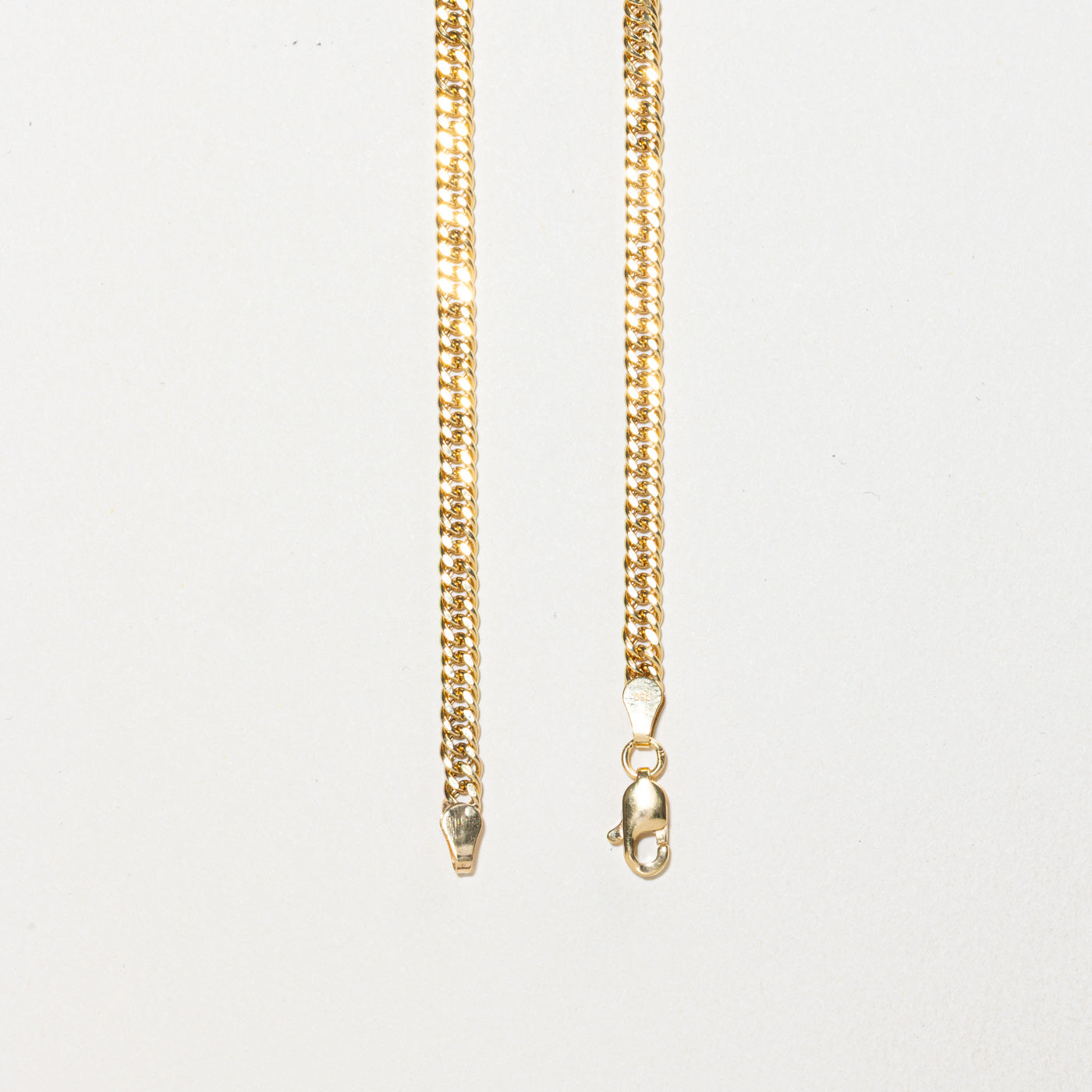 18k Modified Curb Link Chain | 3.41mm | 24"