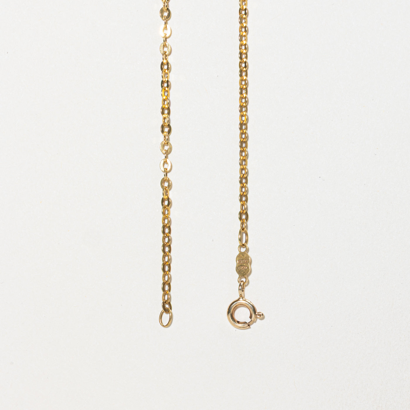 Italian 18k Flat Cable Link Necklace | 2.60mm | 26"