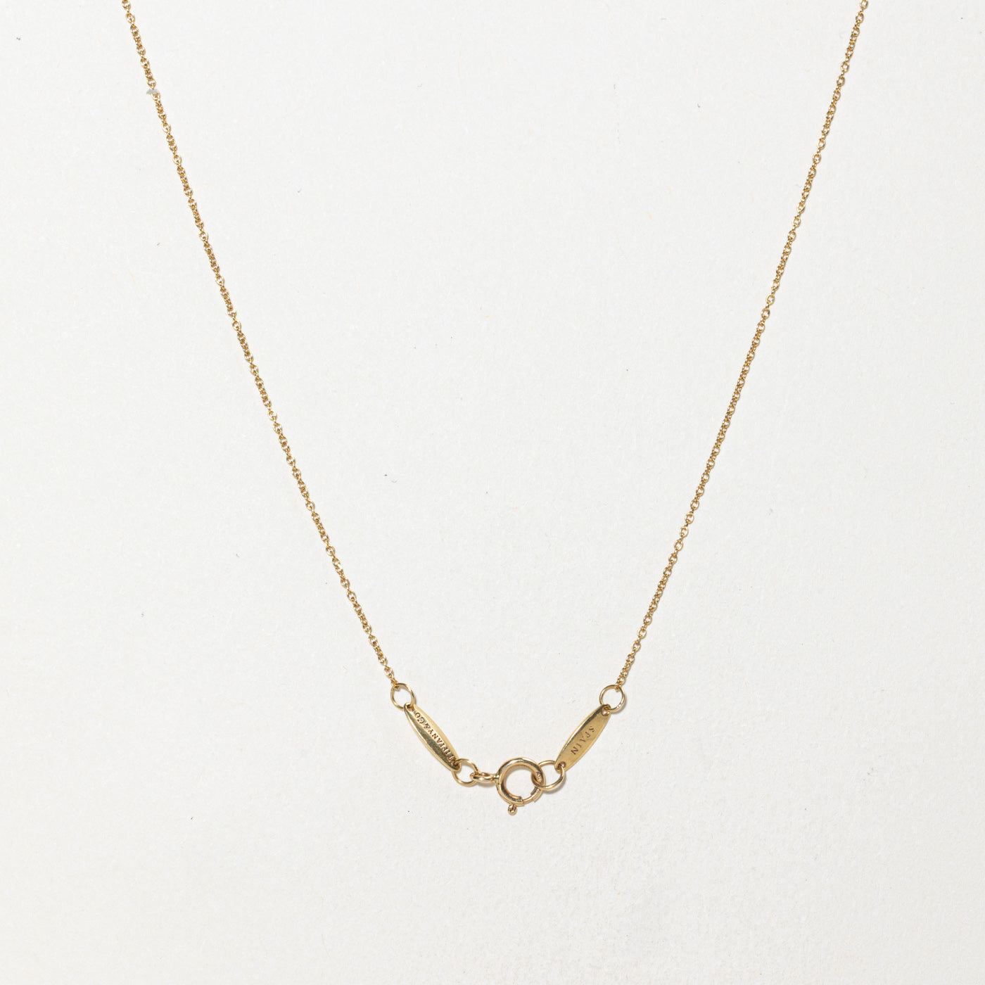 ‘Tiffany & Co’ Elsa Peretti Small Alphabet Pendant Necklace | 16"