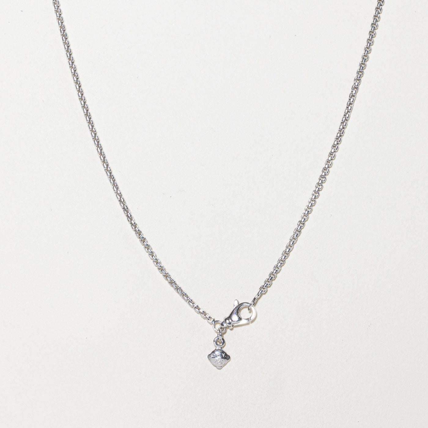 ‘David Yurman’ 18k Curved Box Link Chain | 1.70mm | 18"