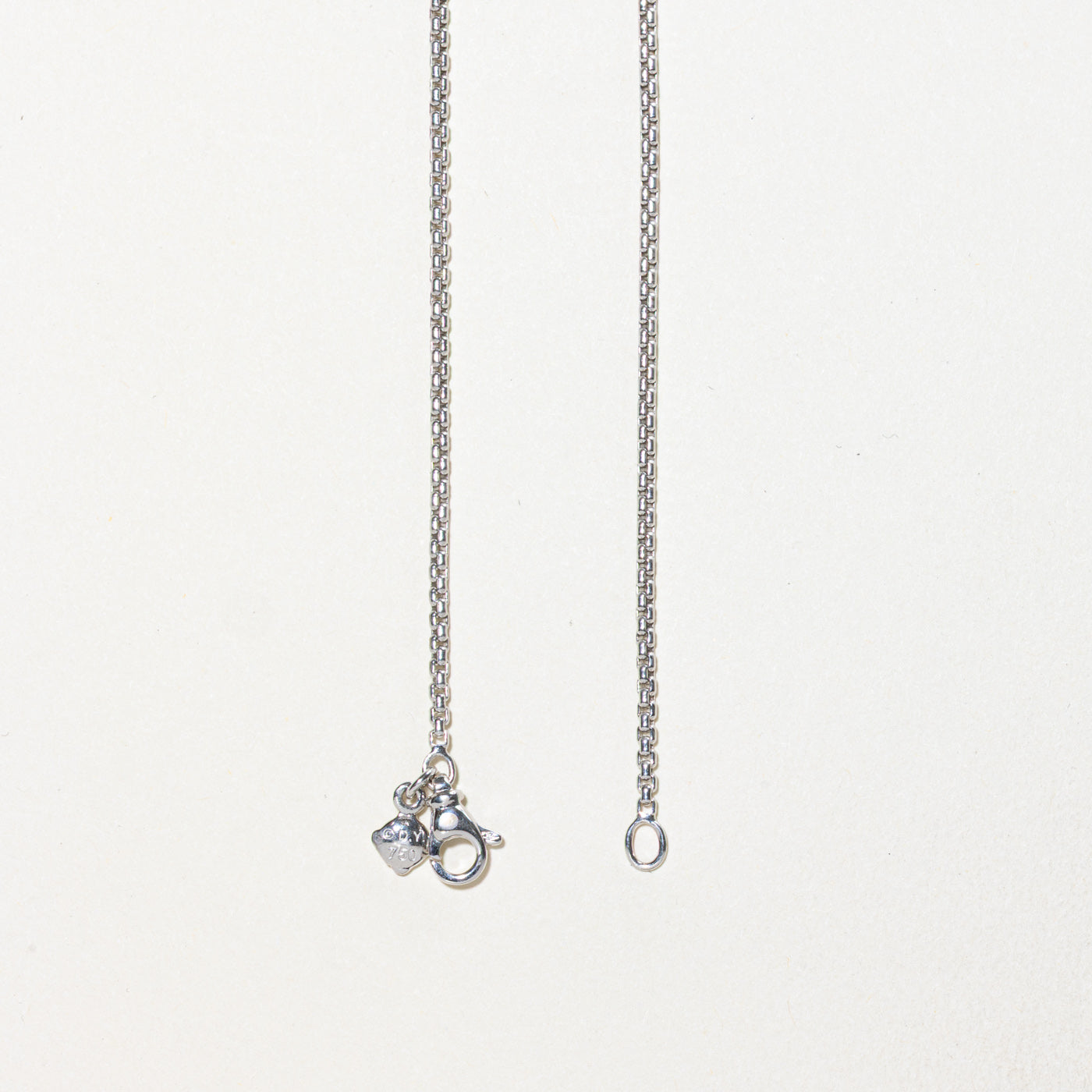 ‘David Yurman’ 18k Curved Box Link Chain | 1.70mm | 18"