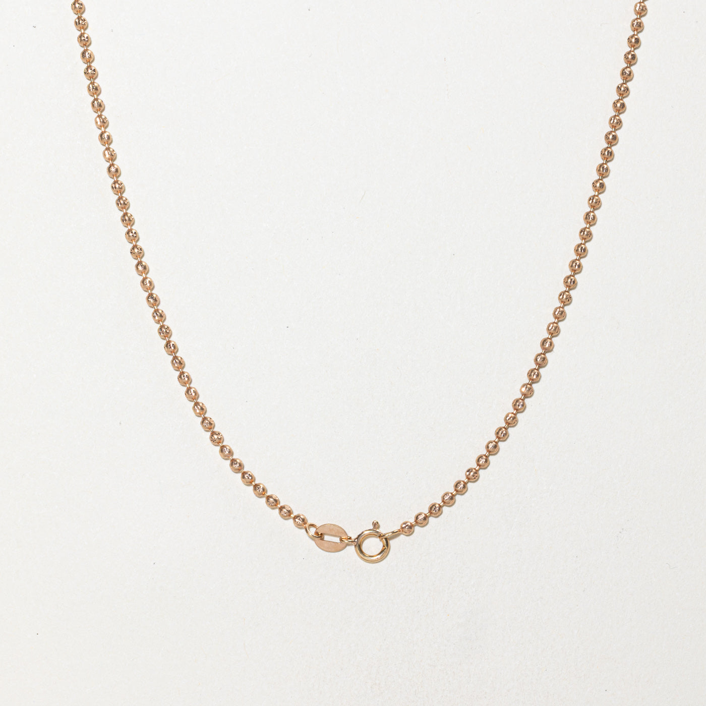 18k Rose Gold Ball Chain | 1.90mm | 15"