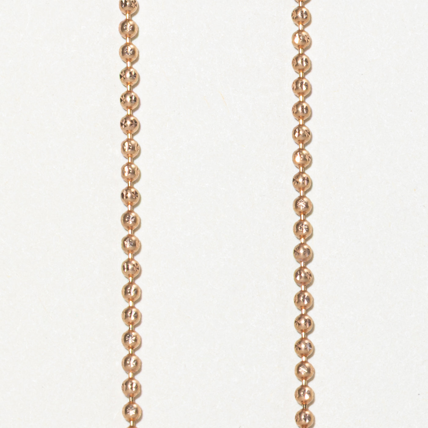 18k Rose Gold Ball Chain | 1.90mm | 15"