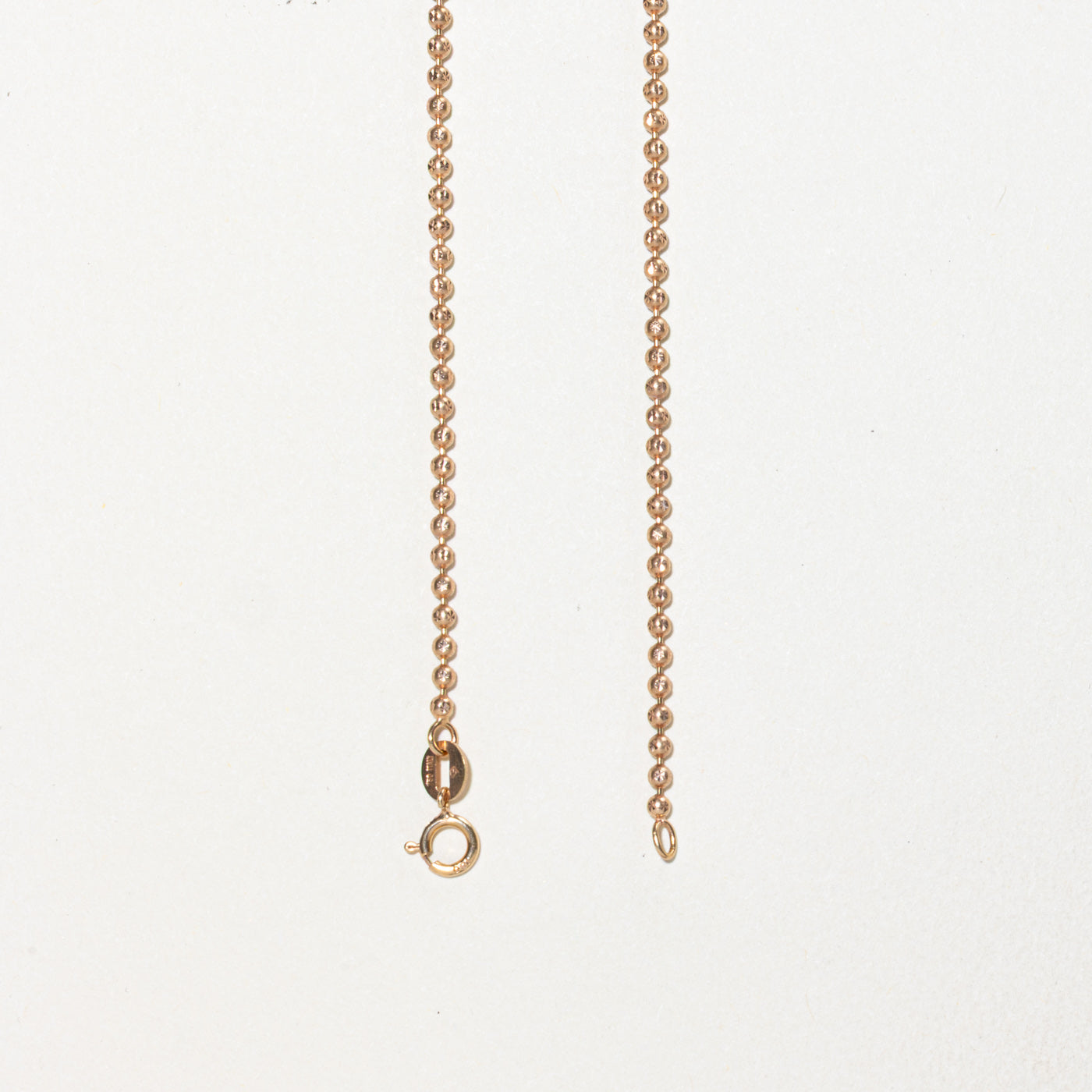 18k Rose Gold Ball Chain | 1.90mm | 15"