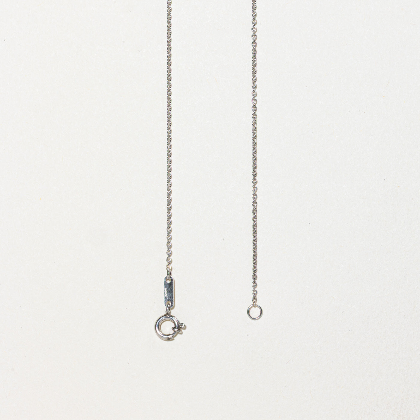 Platinum Cable Link Chain | 1.10mm | 20"