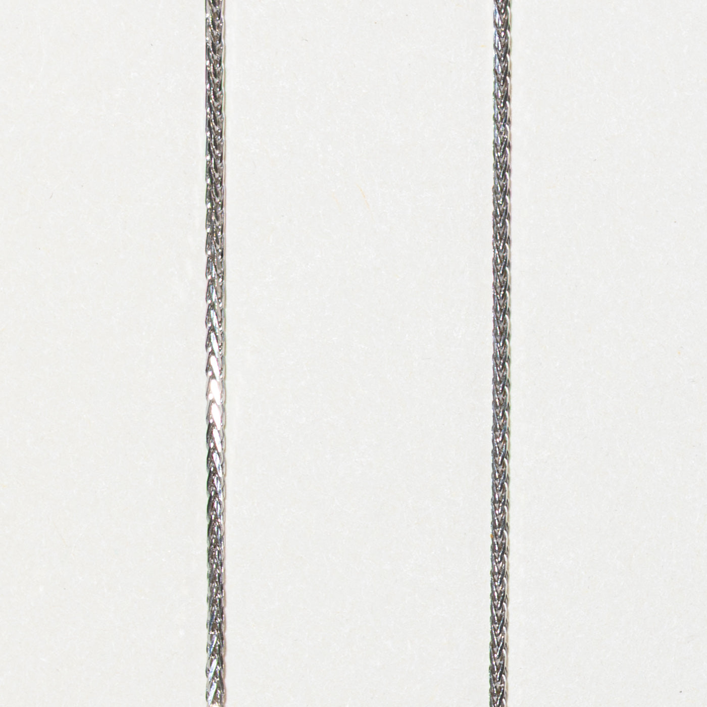 18k White Gold Wheat Chain | 1.10mm | 17"