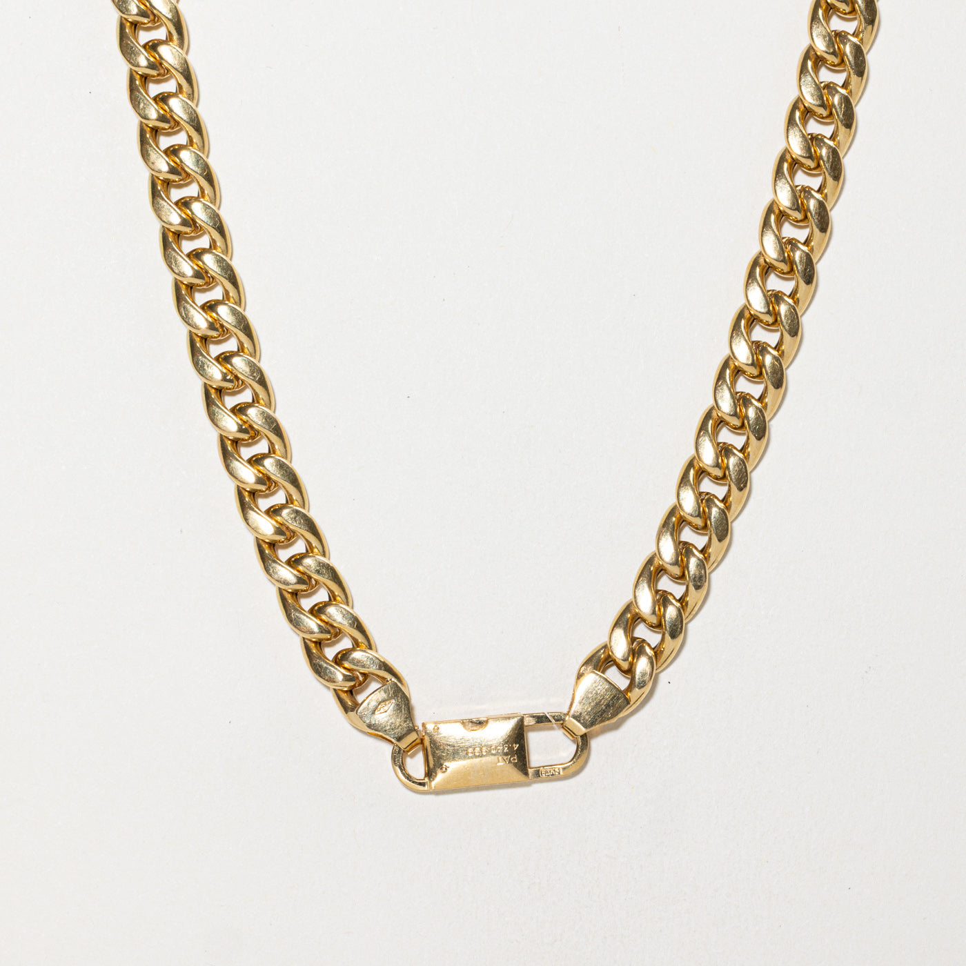 ‘Birks’ 18k Cuban Link Chain | 7.50mm | 25"
