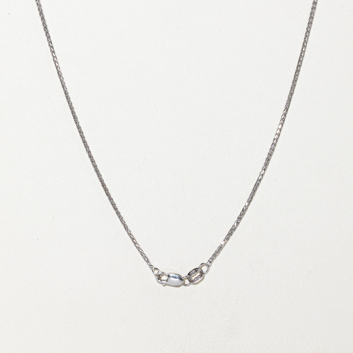 14k White Gold Wheat Chain | 1.30mm | 19"