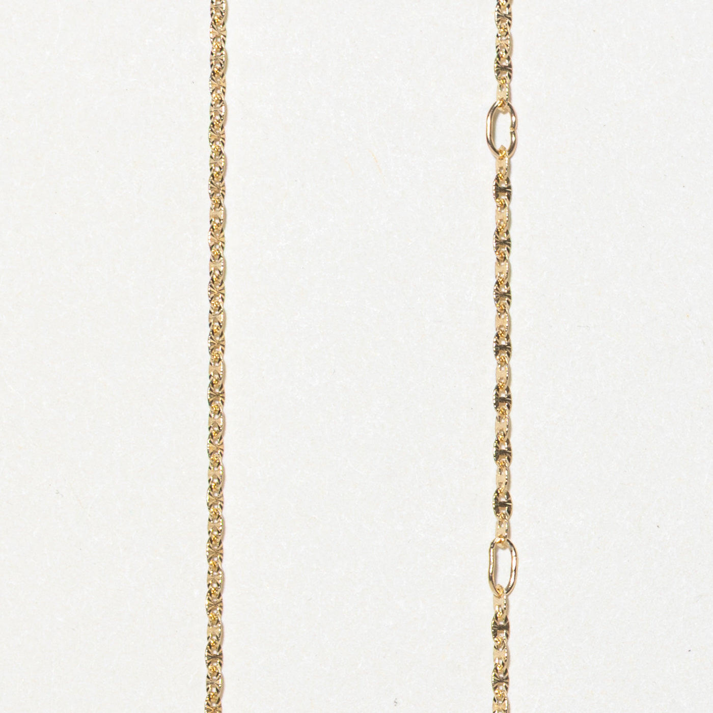 14k Diamond Cut Anchor Chain | 1.30mm | 17"