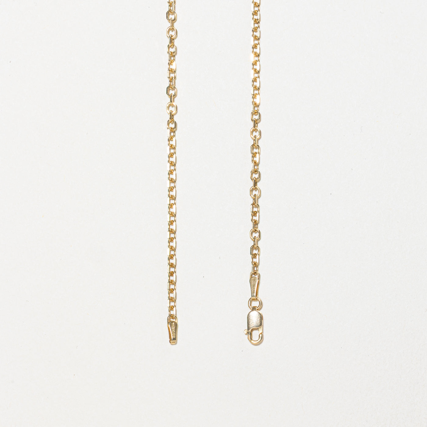 14k Knife Edge Cable Chain | 2.10mm | 22"
