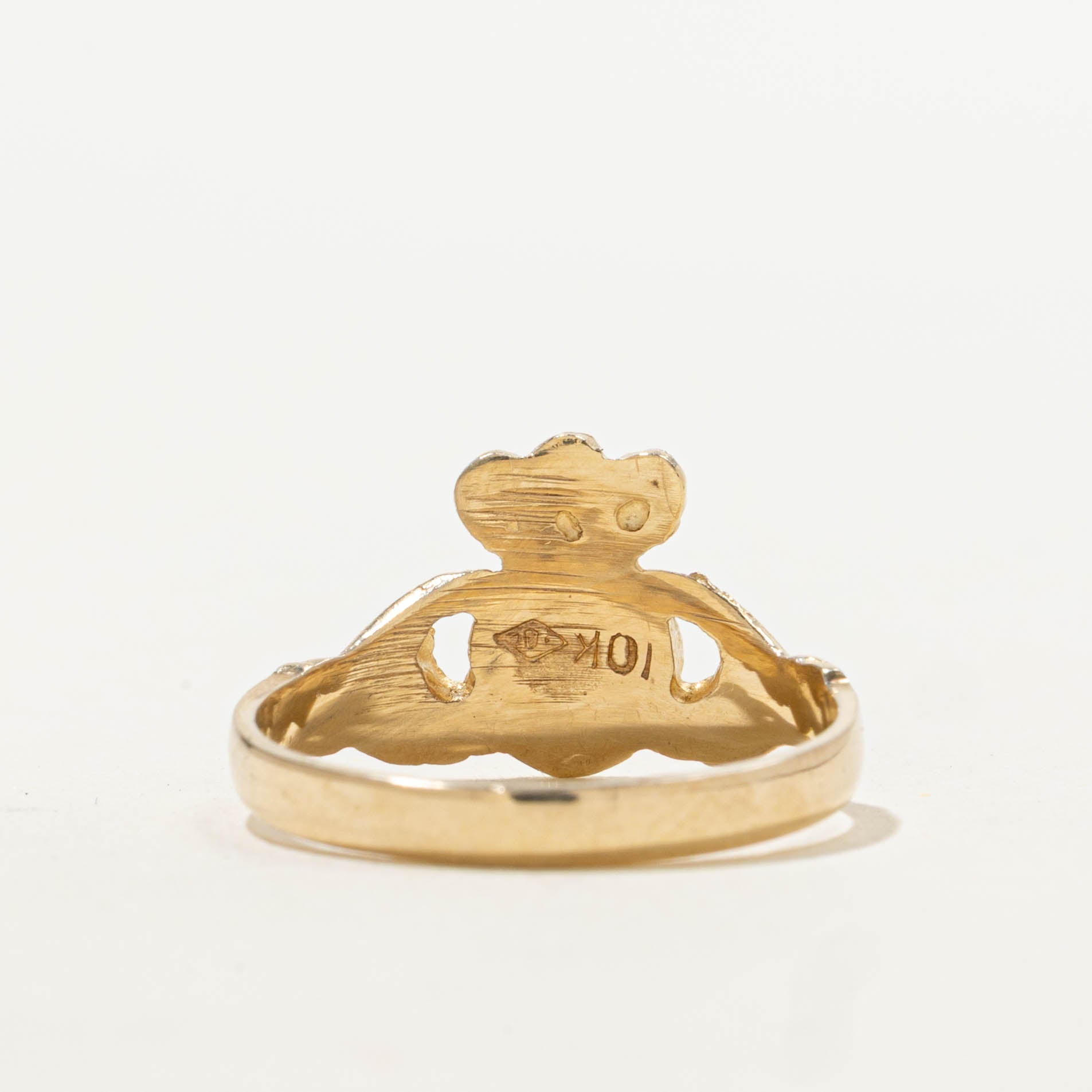 10k Yellow Gold Claddagh Ring | SZ 5.75