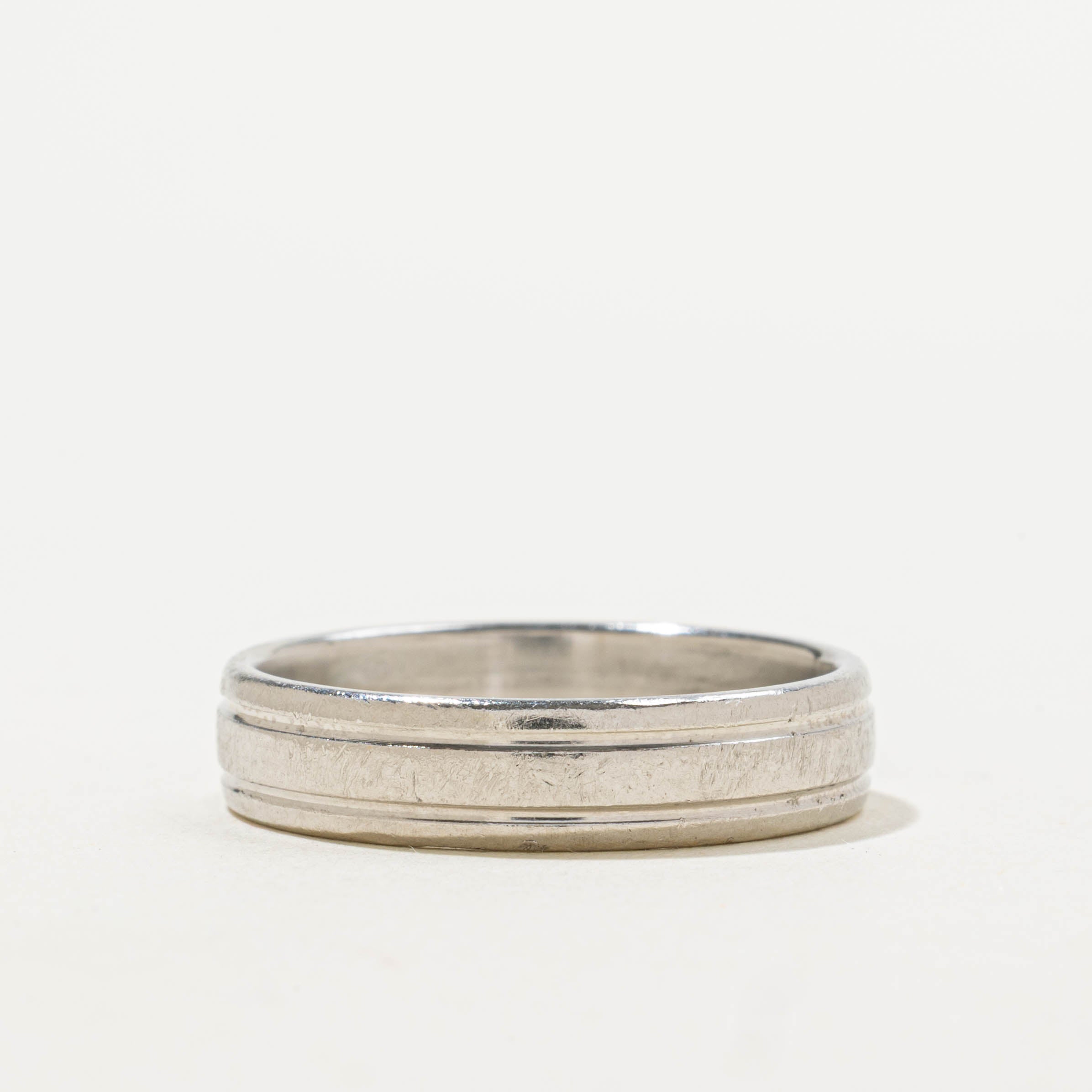 950 Platinum Grooved Band | 5.00mm | SZ 9.25