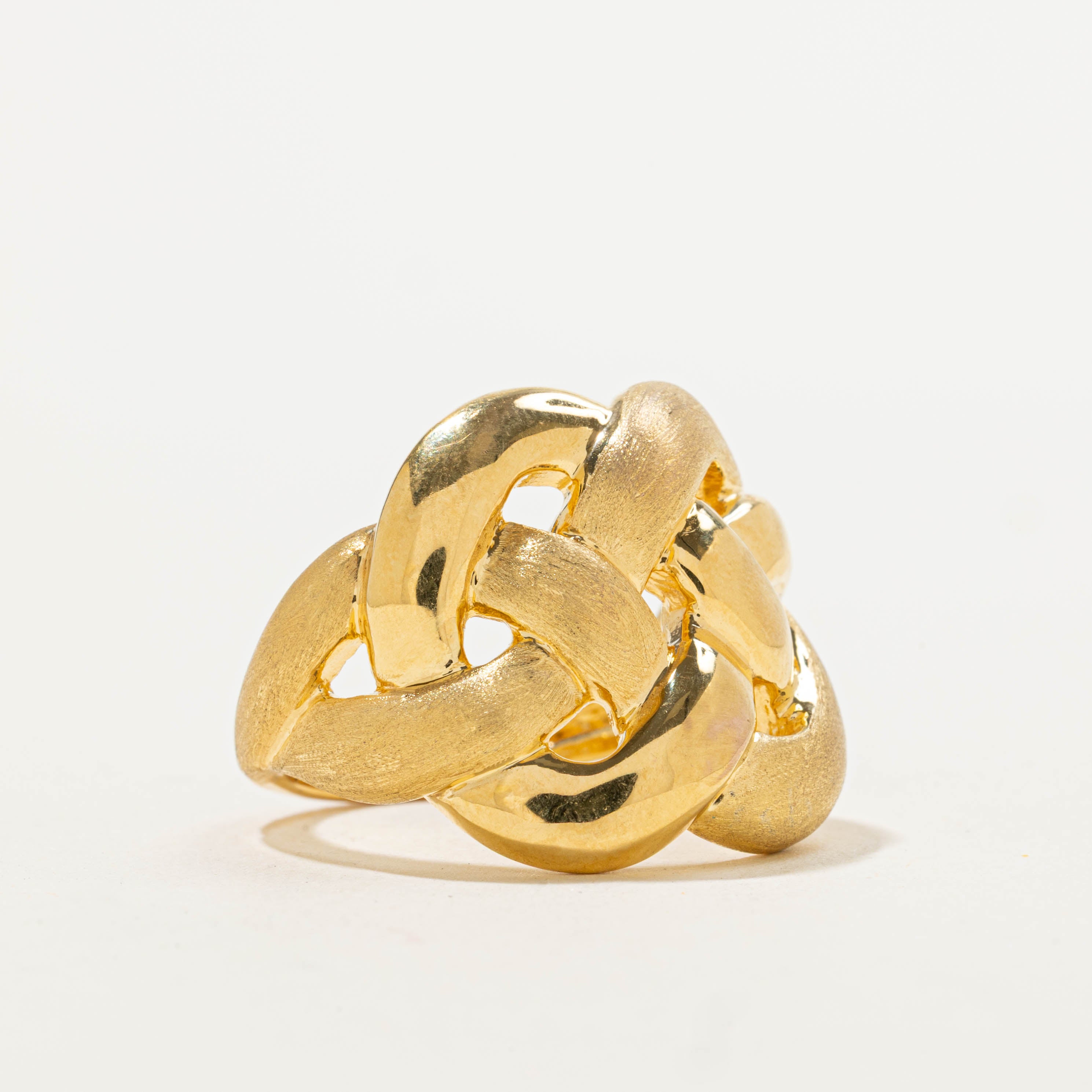 Italian Textured Woven Dome Ring | SZ 8.5