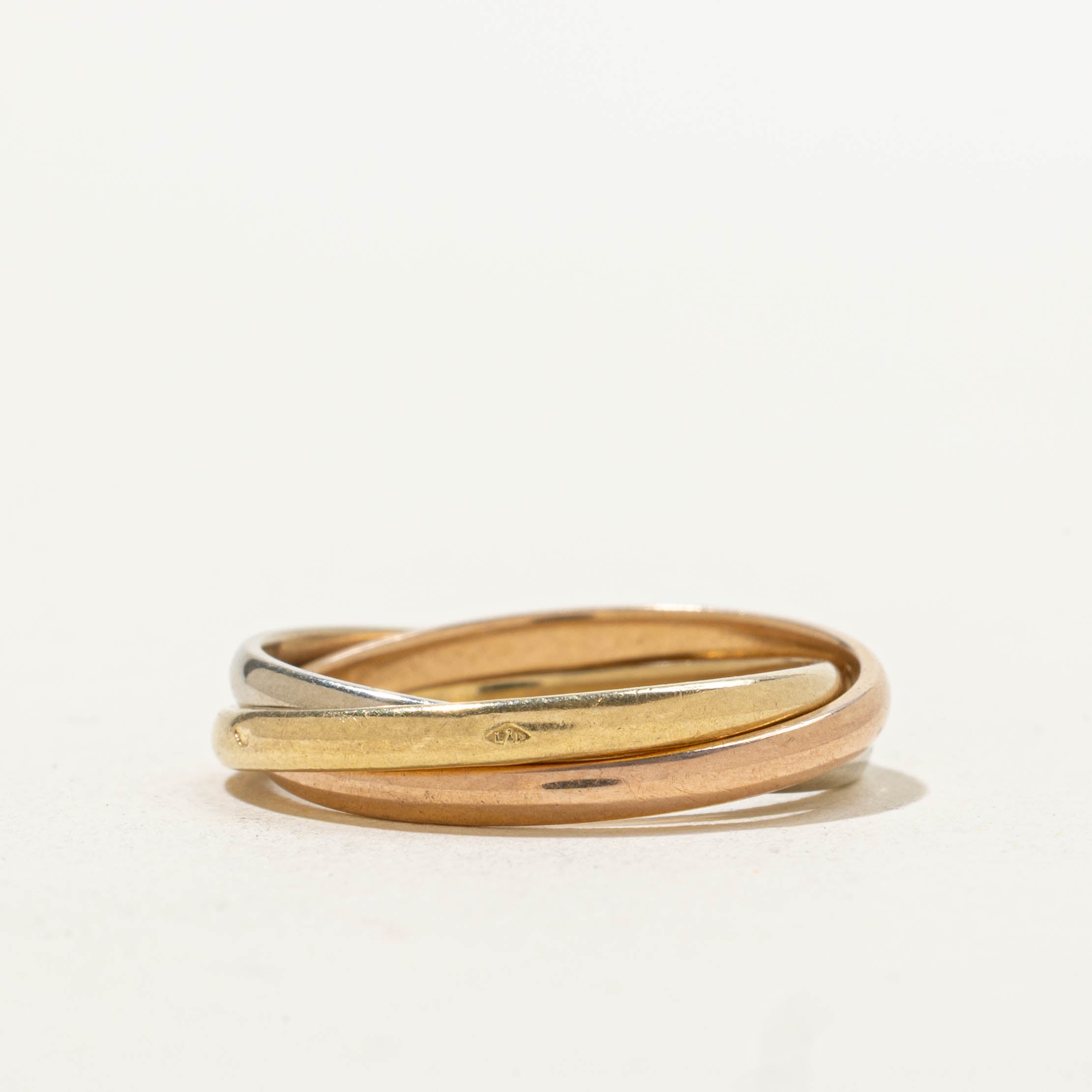 18k Tri-Tone Trinity Ring | 4.30mm | SZ 6
