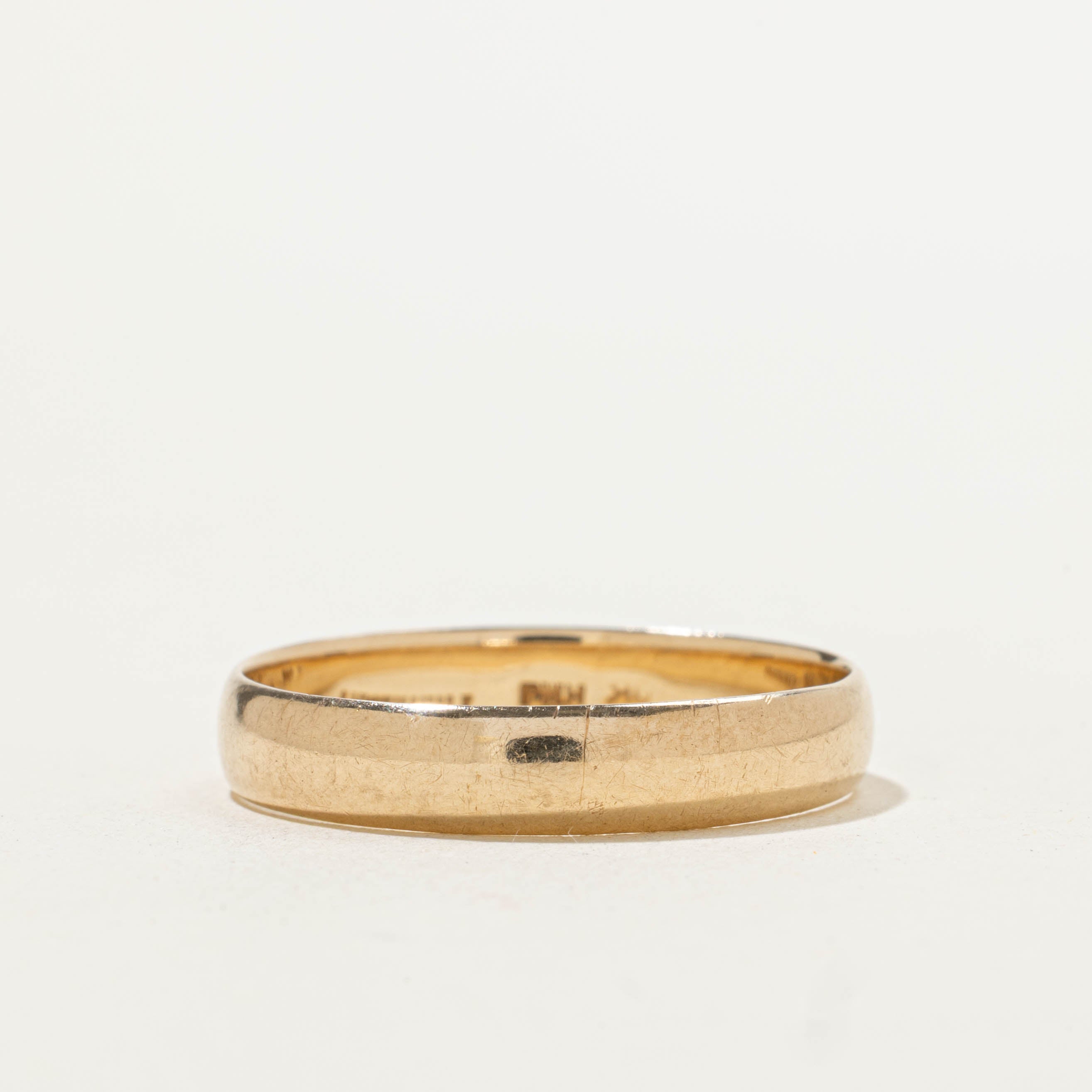 10k Yellow Gold Plain Band | 4.55mm | SZ 12