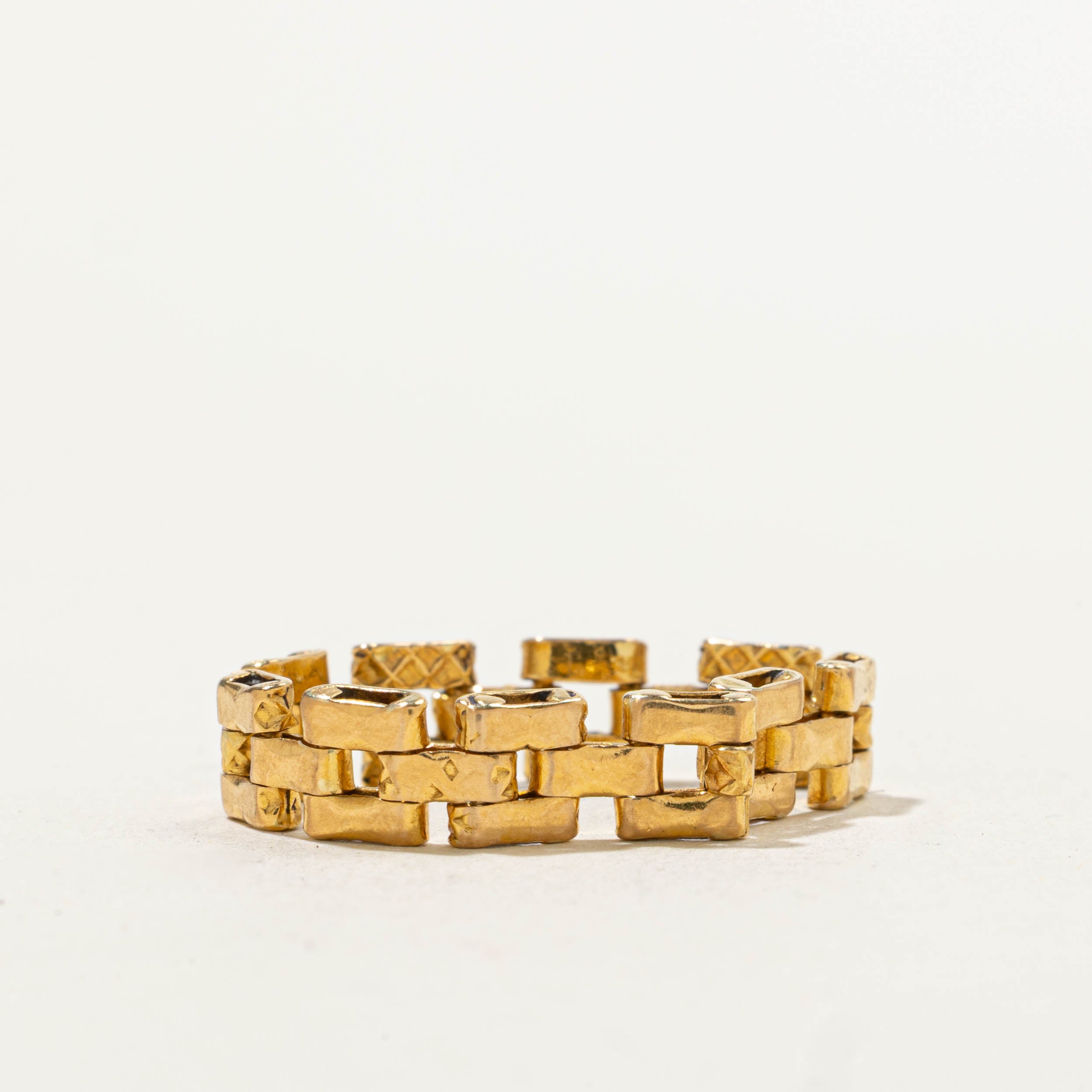 22k Panther Link Chain Band | 5.25mm | SZ 8.25