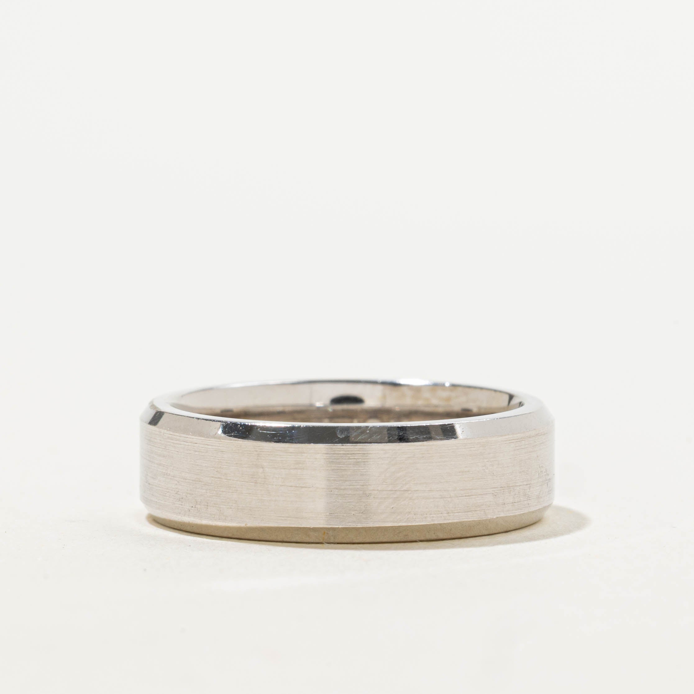 10k White Gold Plain Band | 6.05mm | SZ 7.75
