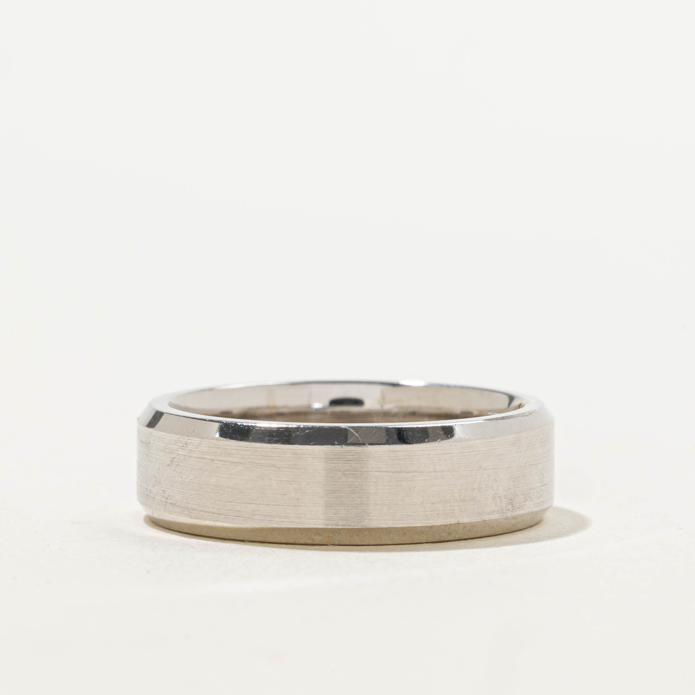 10k White Gold Plain Band | 6.05mm | SZ 7.75