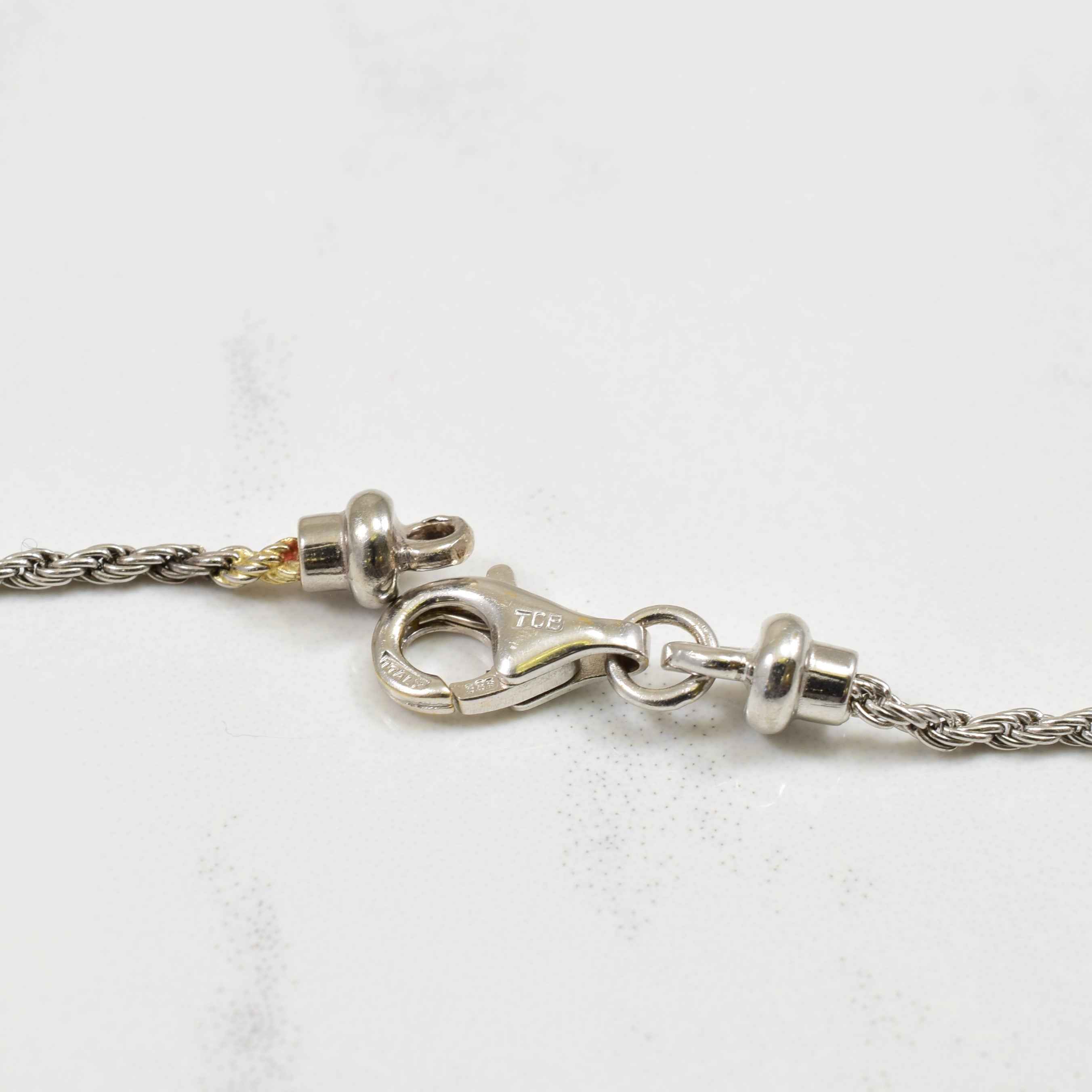 14k White Gold Italian Rope Chain | 16.25" |