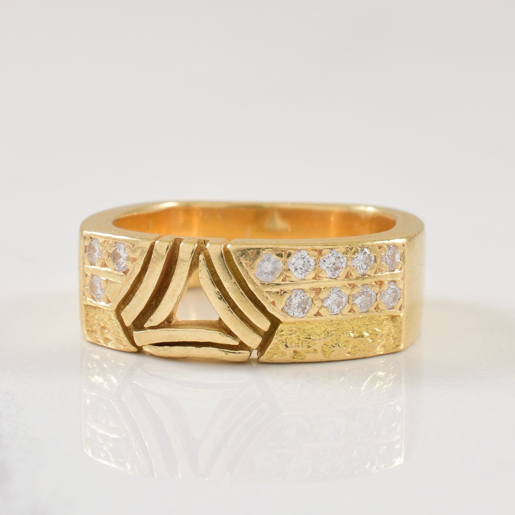 Pave Set Diamond Ring | 0.24ctw | SZ 5 |