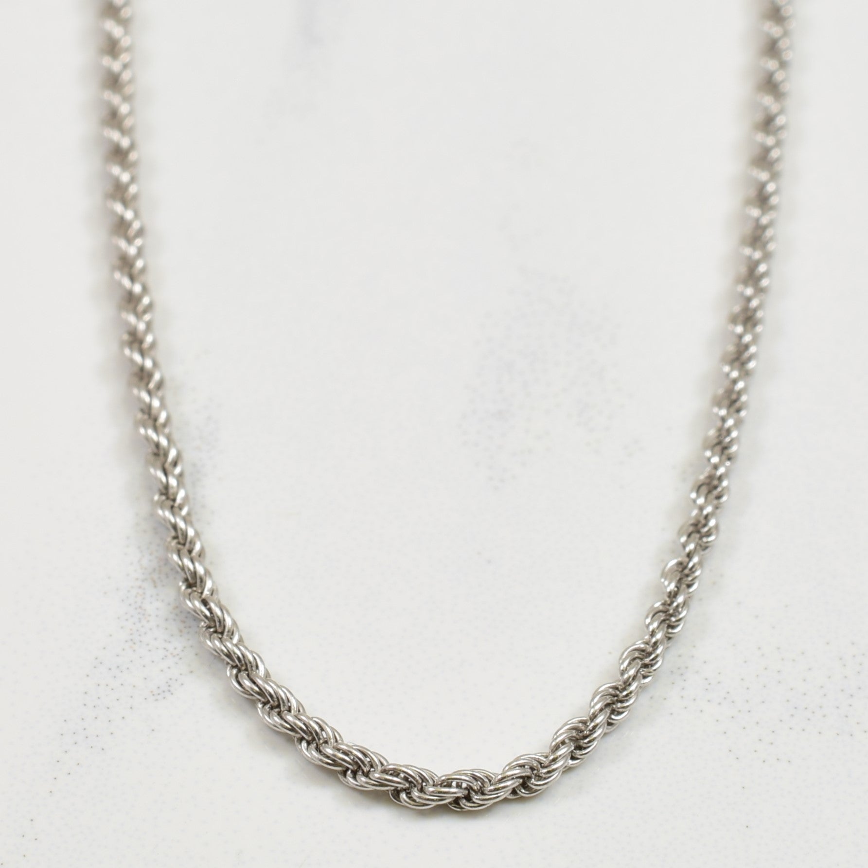 14k White Gold Italian Rope Chain | 16.25" |