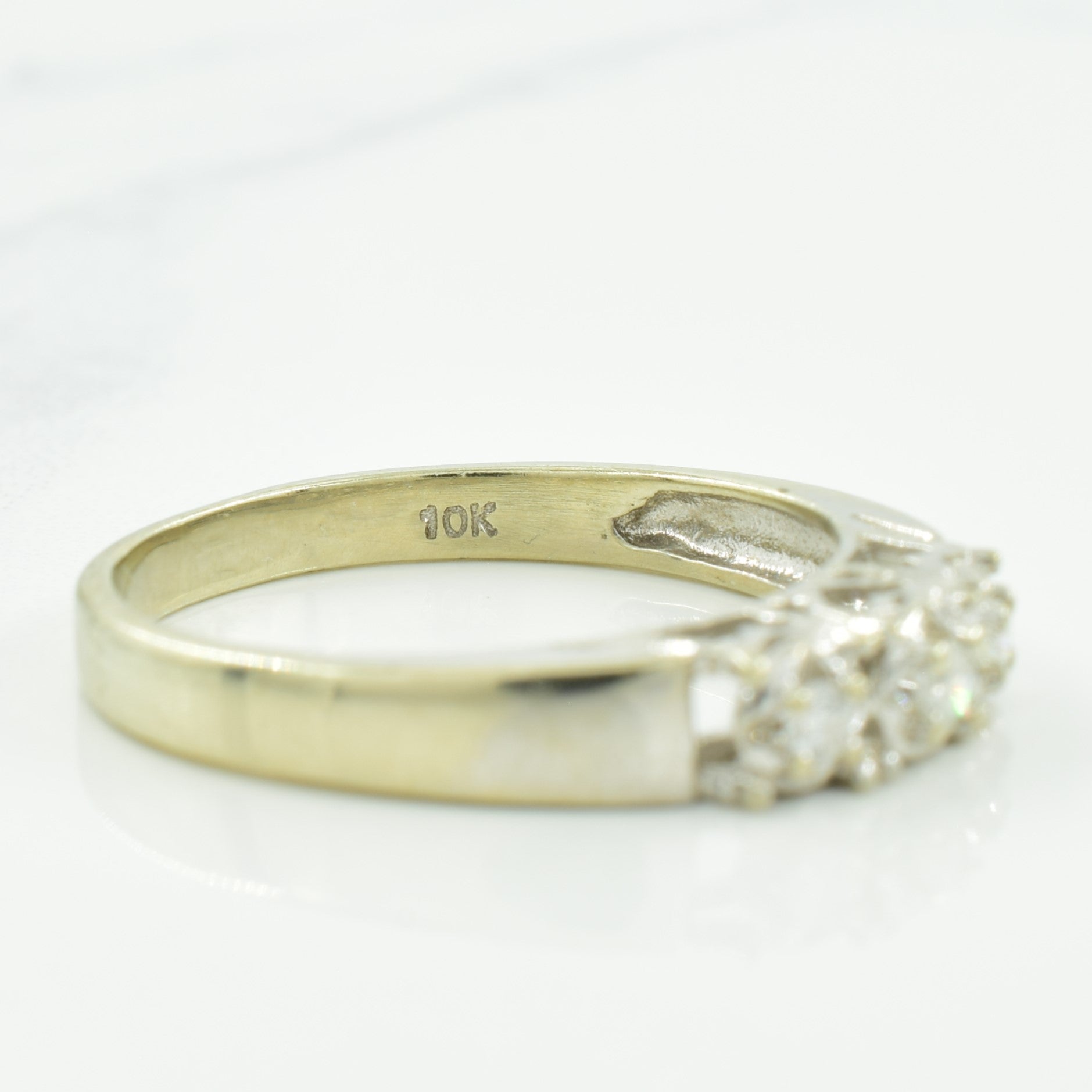 Three Stone Diamond Ring | 0.09ctw | SZ 7.75 |