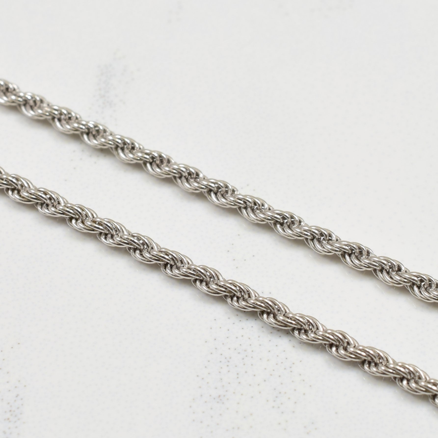 14k White Gold Italian Rope Chain | 16.25" |