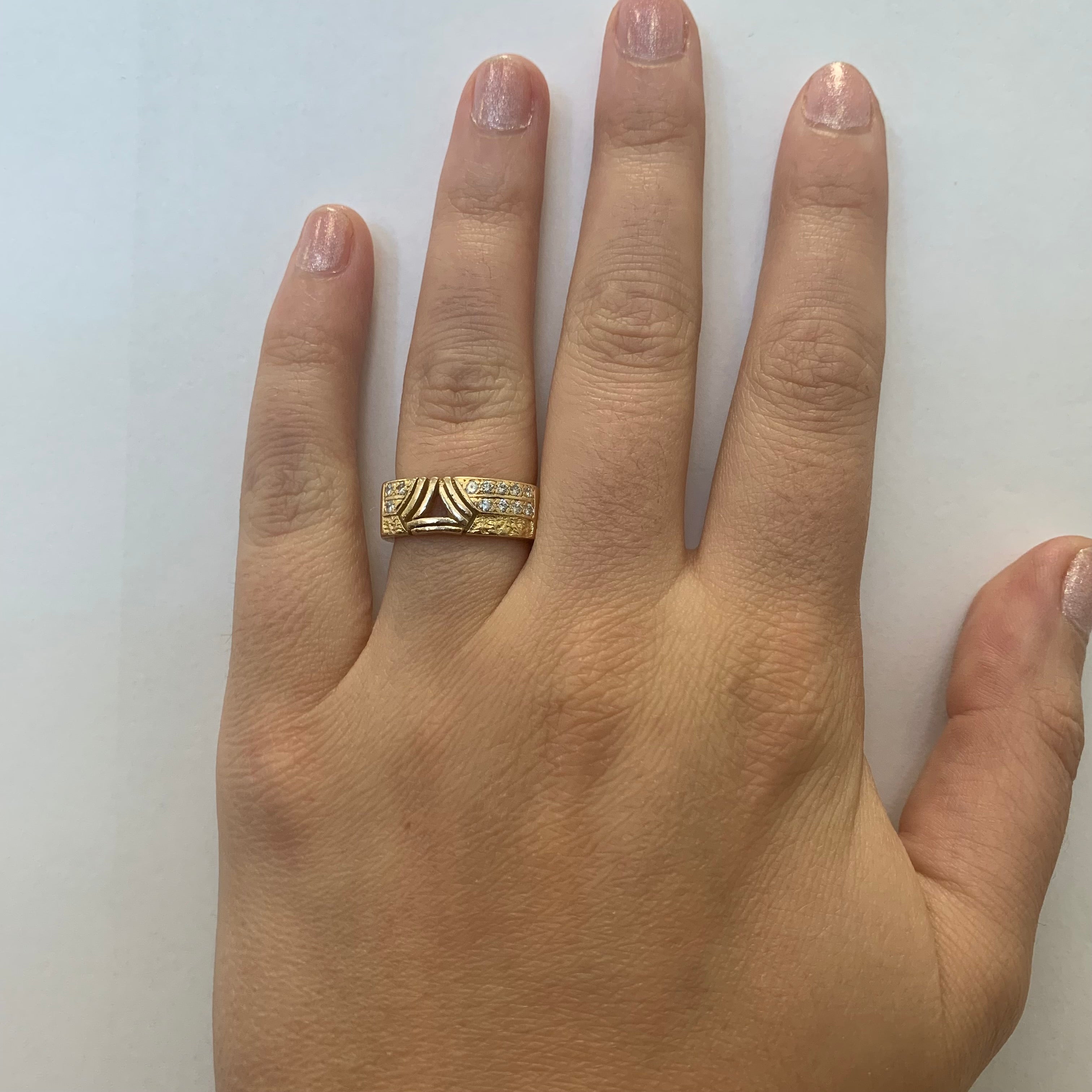 Pave Set Diamond Ring | 0.24ctw | SZ 5 |