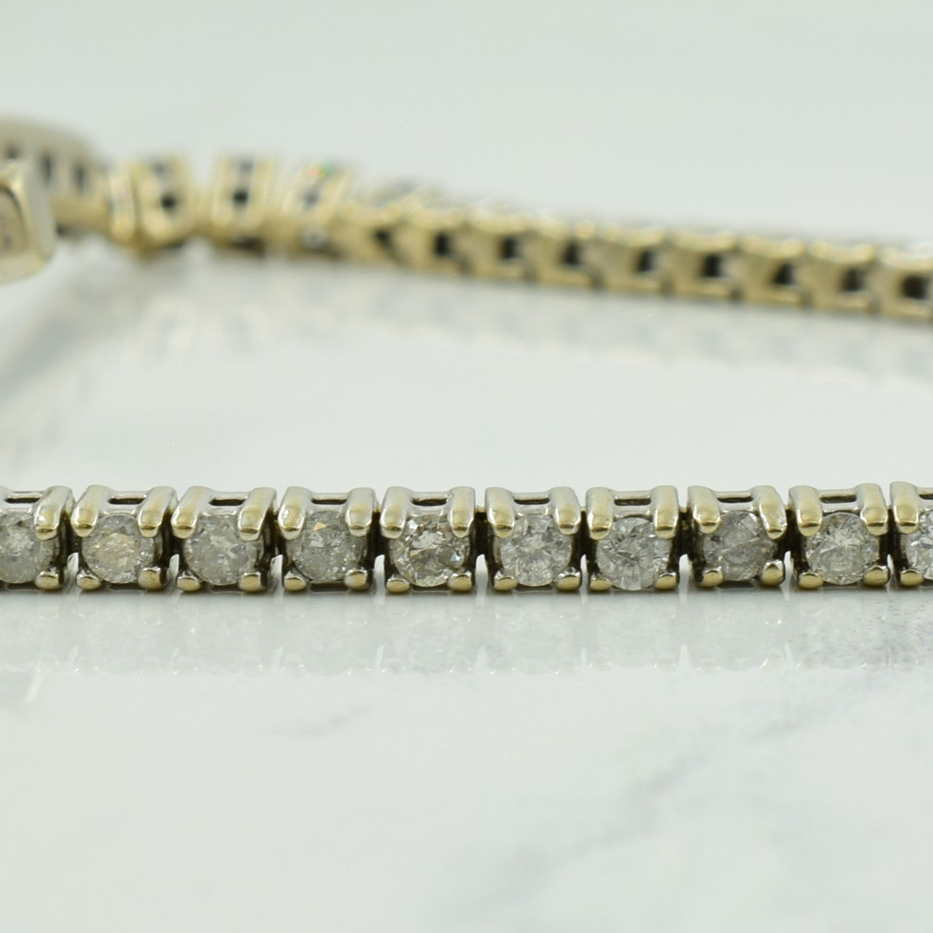Diamond Cross 18k Bracelet | 2.00ctw | 7.50" |