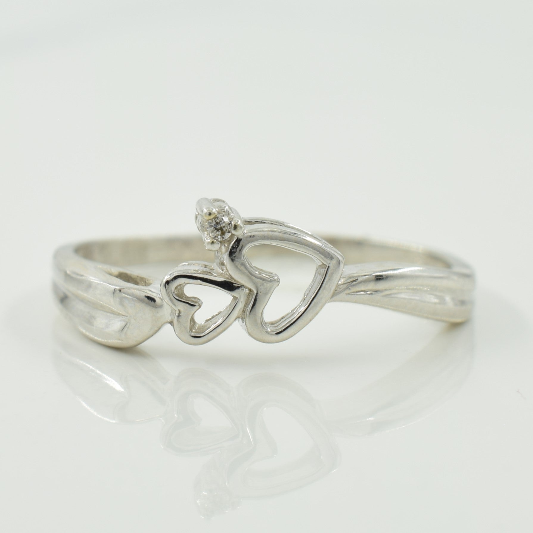 Diamond Heart Ring | 0.005ct | SZ 5.25 |