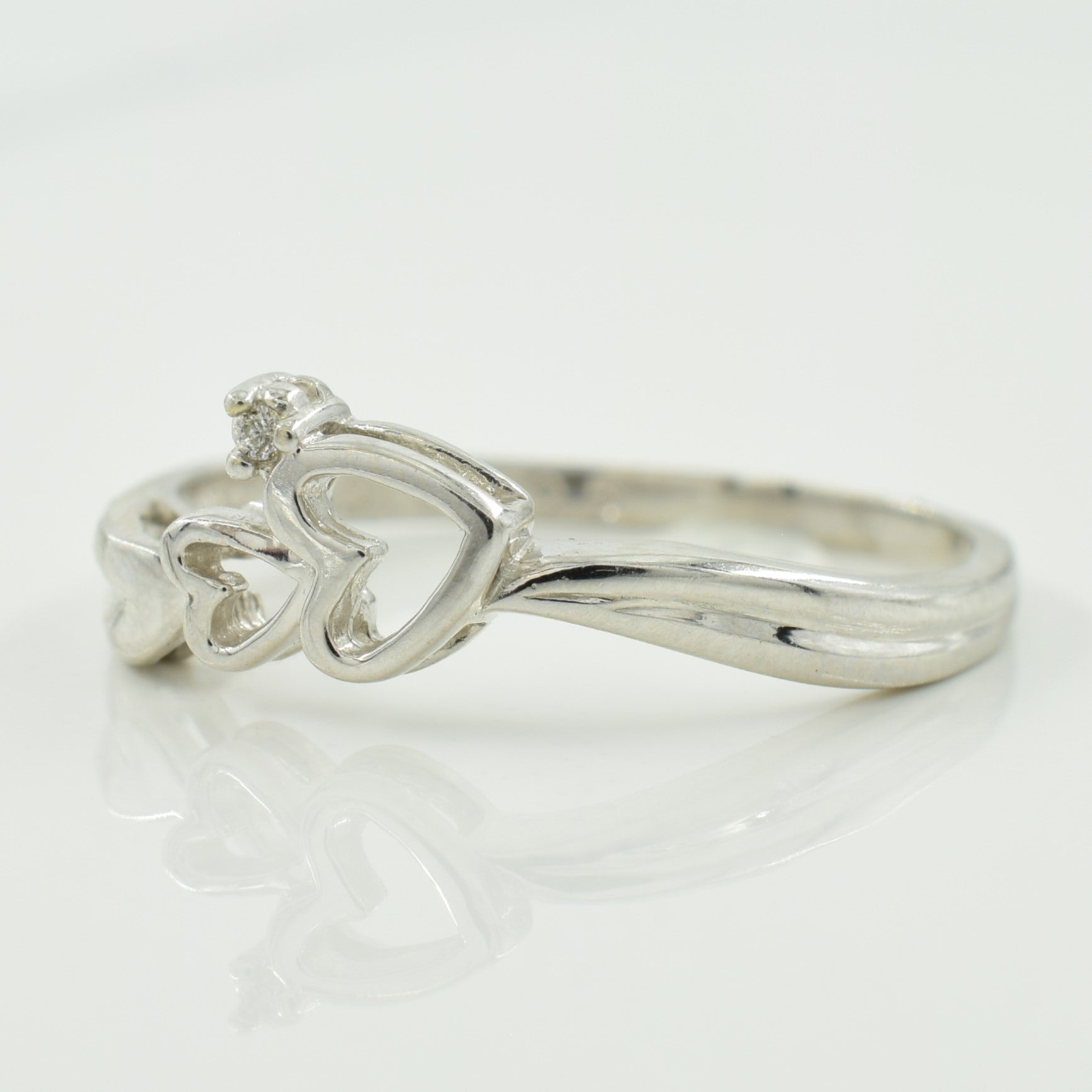Diamond Heart Ring | 0.005ct | SZ 5.25 |
