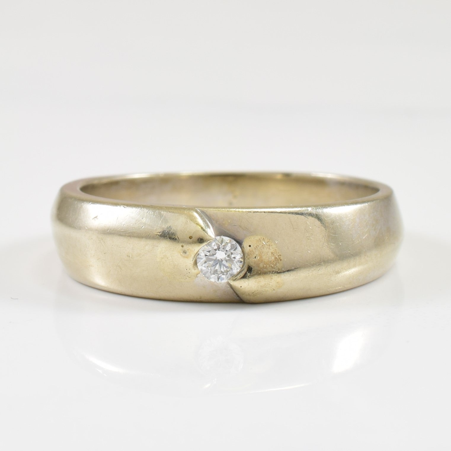 Solitaire Diamond Band | 0.06ct | SZ 8 |