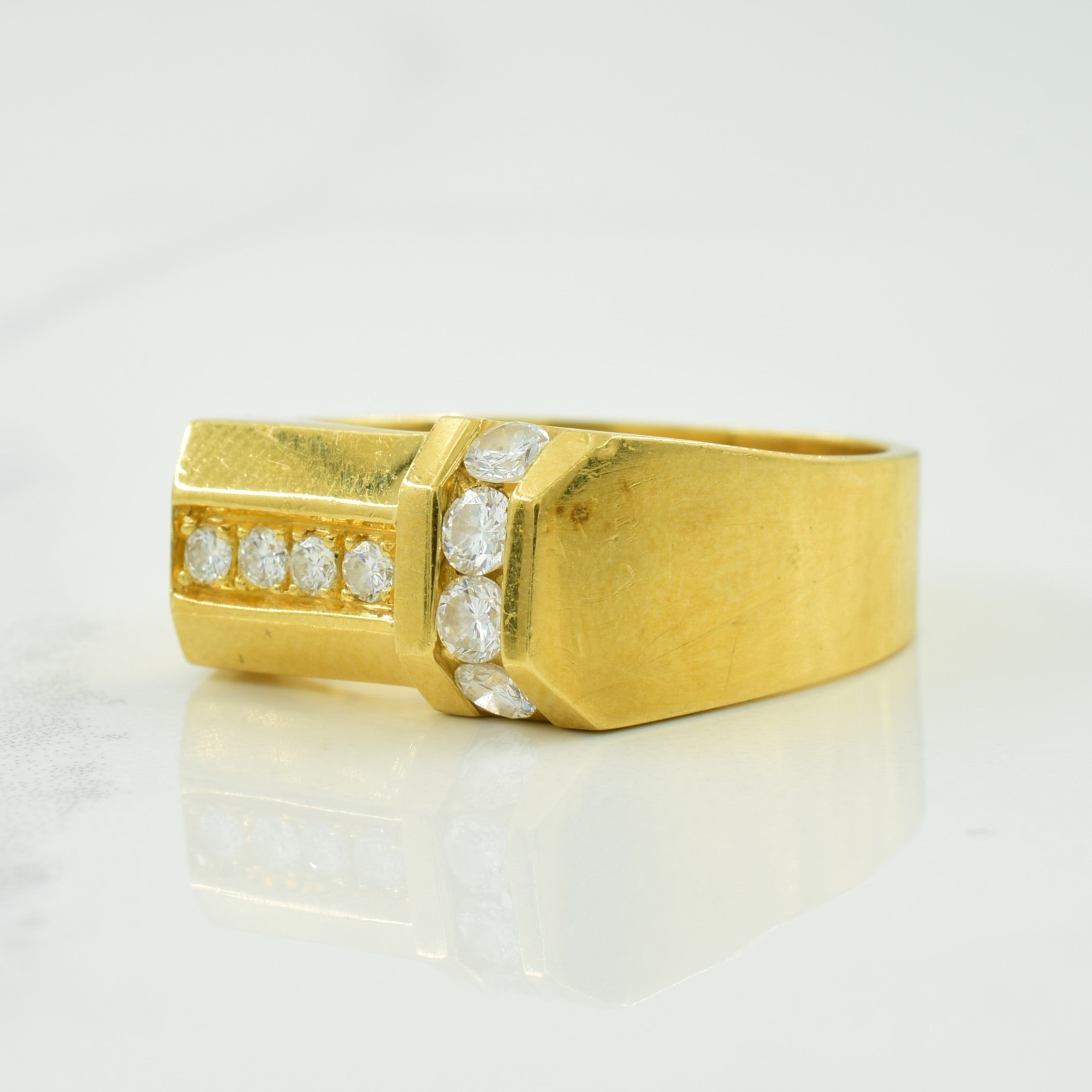 Channel & Pave Set Diamond Ring | 0.36ctw | SZ 9.25 |
