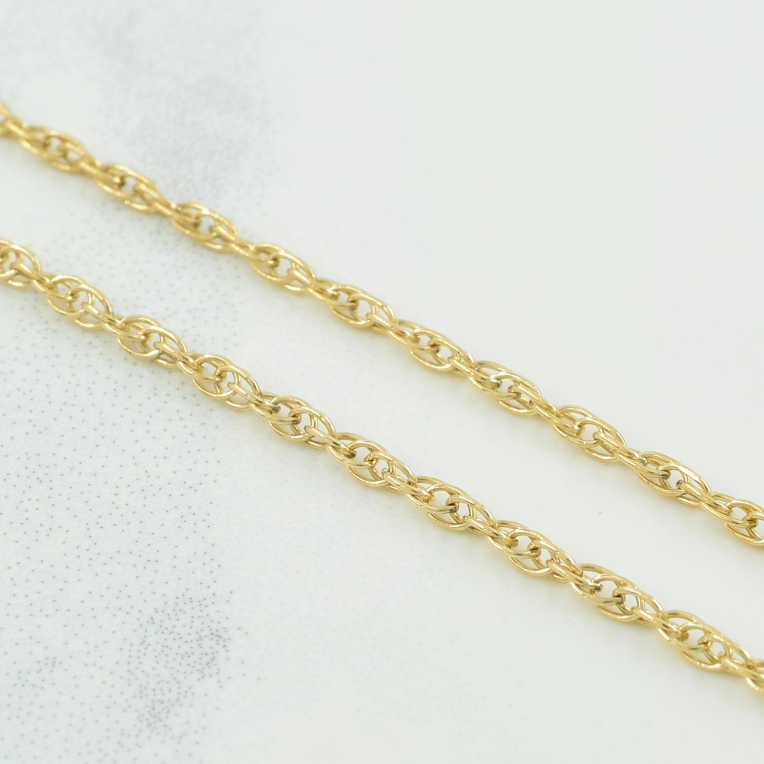 10k Yellow Gold Prince of Wales Chain | 19" |