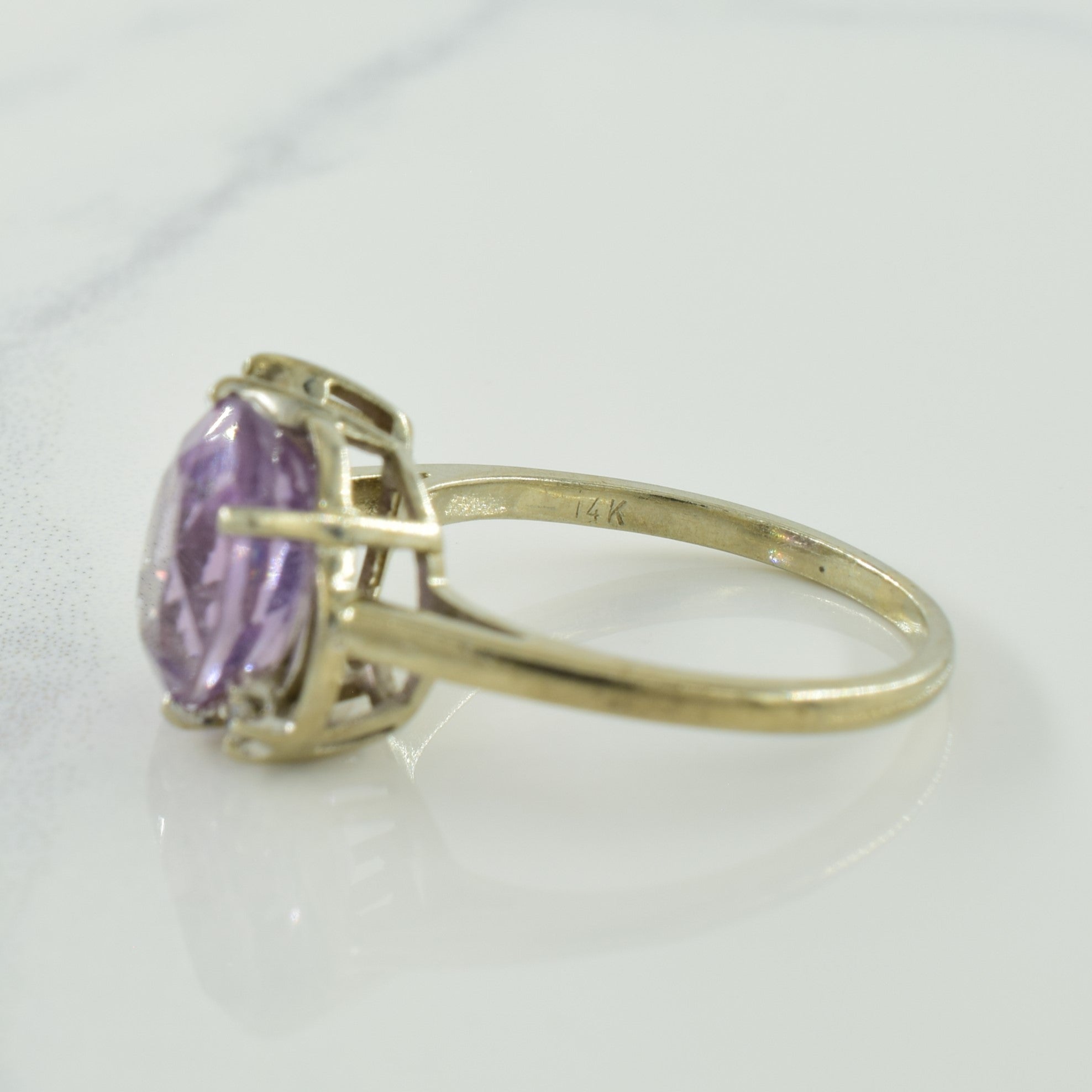 Amethyst & Diamond Ring | 2.18ct, 0.02ctw | SZ 5.5 |