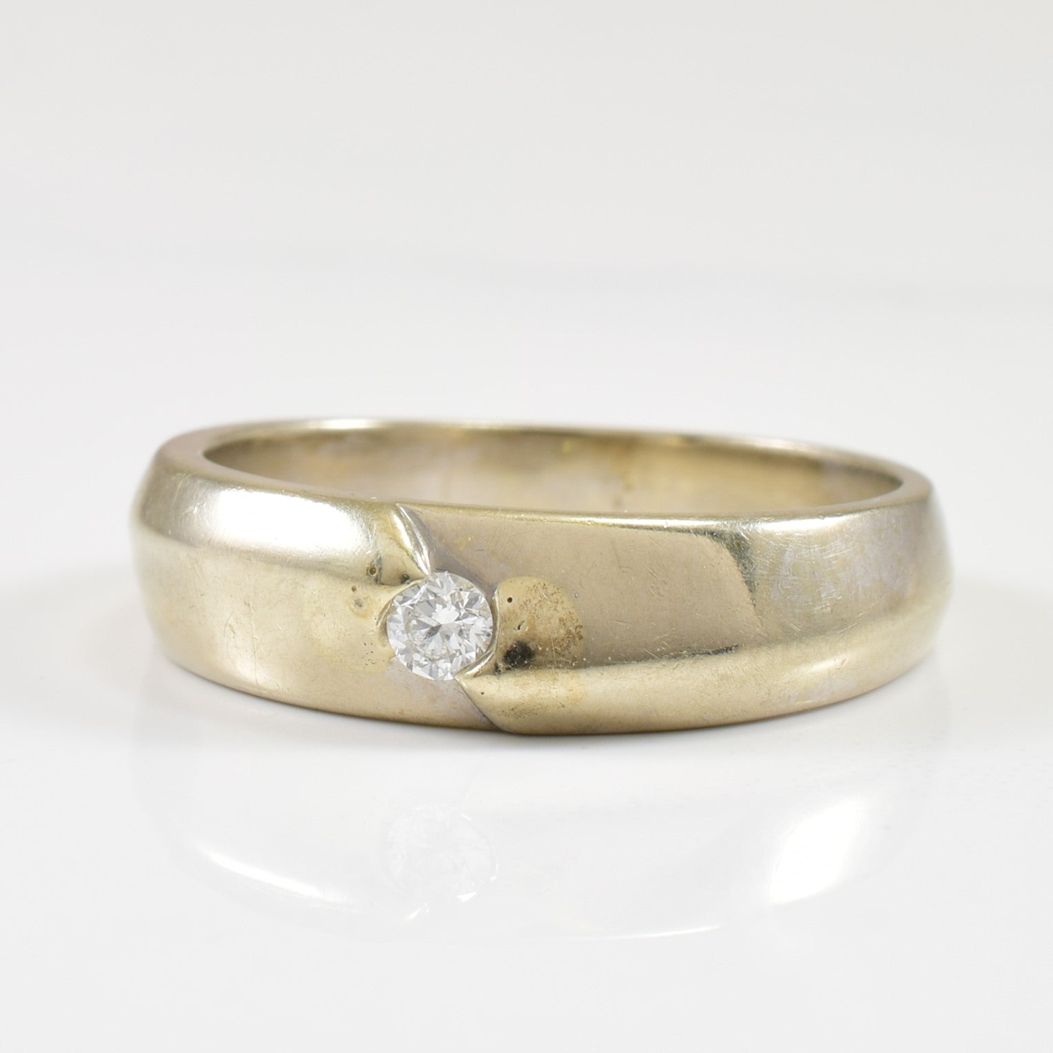 Solitaire Diamond Band | 0.06ct | SZ 8 |
