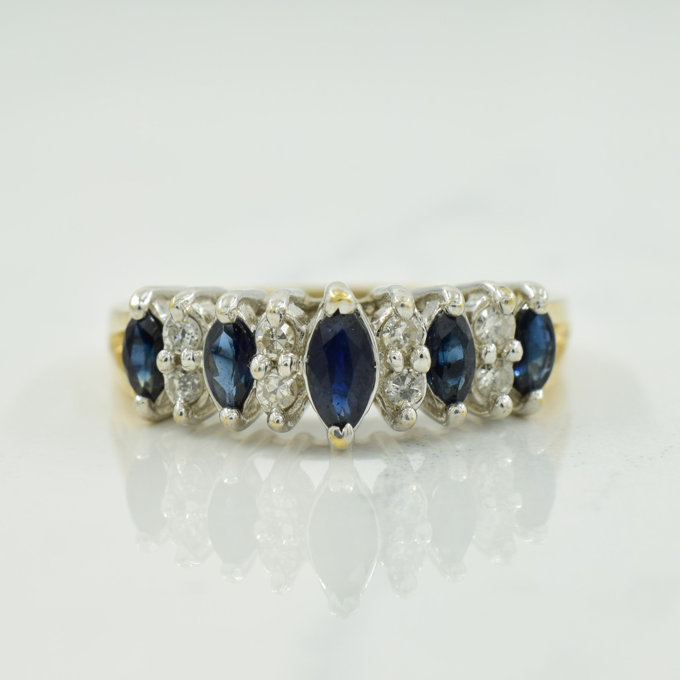 Sapphire & Diamond Ring | 0.28ctw, 0.16ctw | SZ 7 |