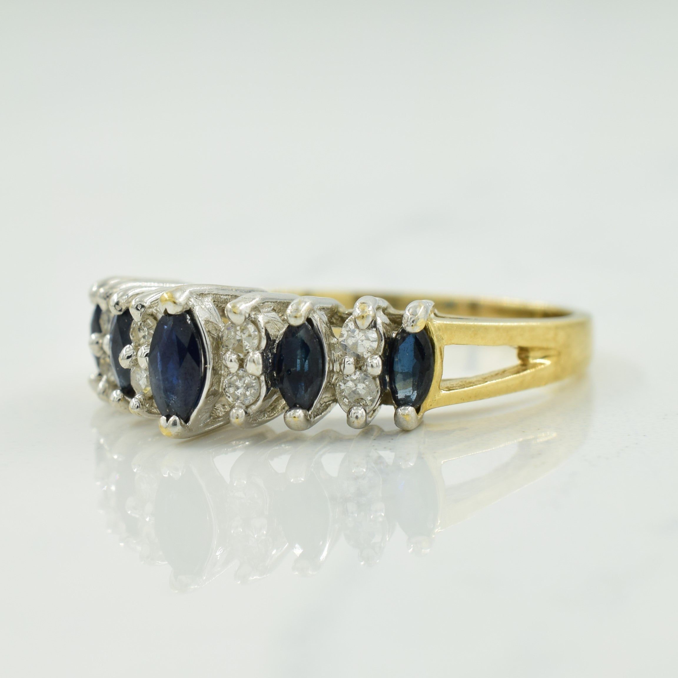 Sapphire & Diamond Ring | 0.28ctw, 0.16ctw | SZ 7 |