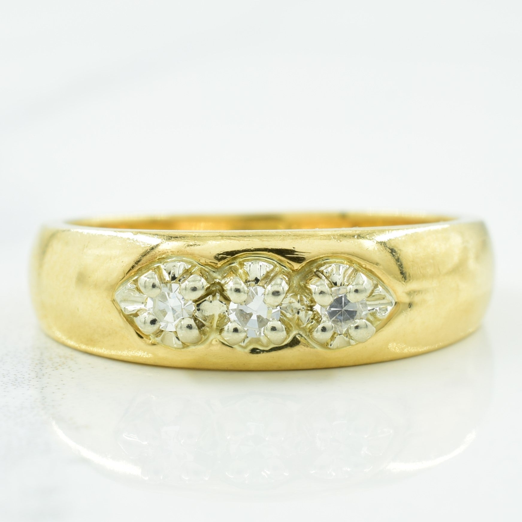 Three Stone Diamond Ring | 0.09ctw | SZ 7 |
