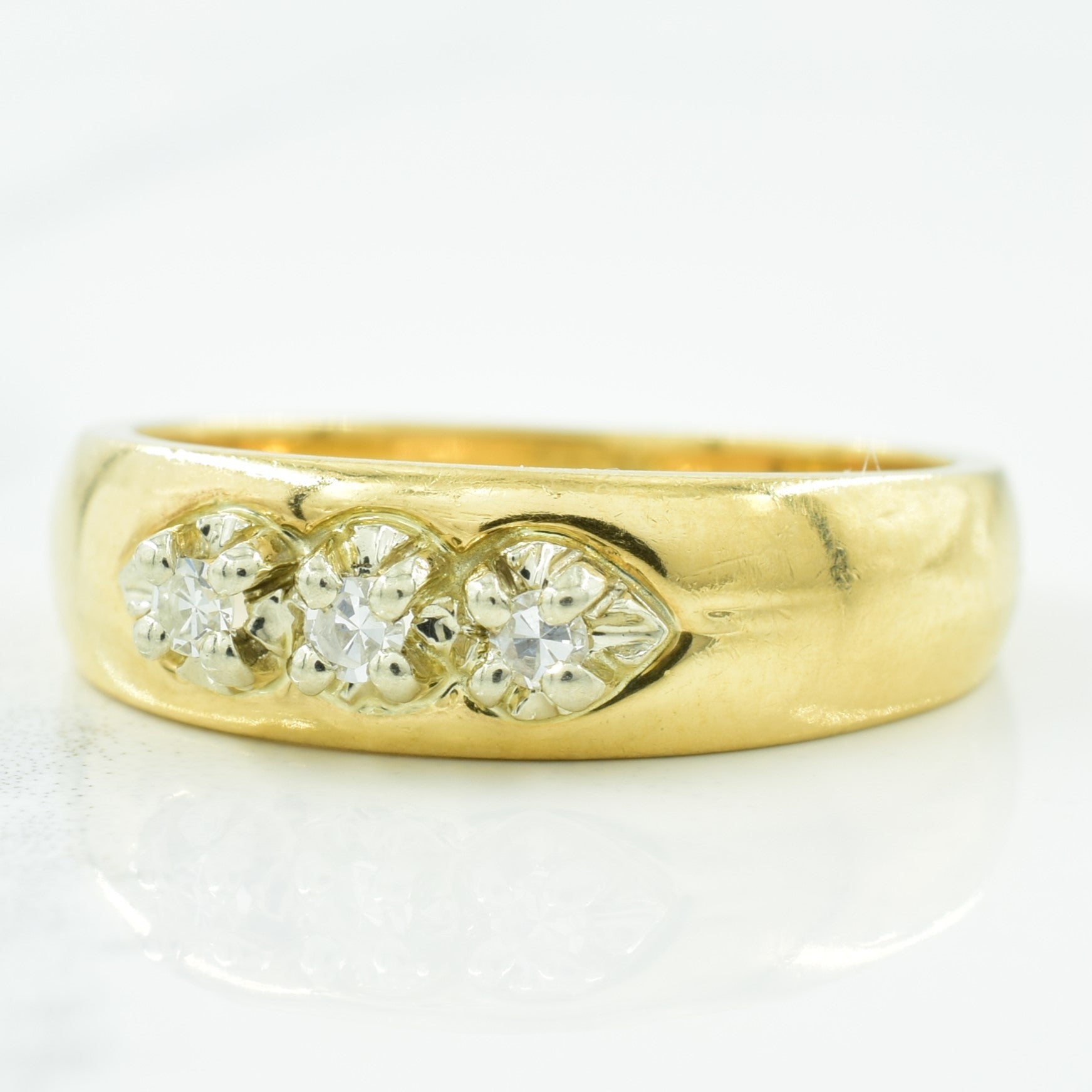 Three Stone Diamond Ring | 0.09ctw | SZ 7 |